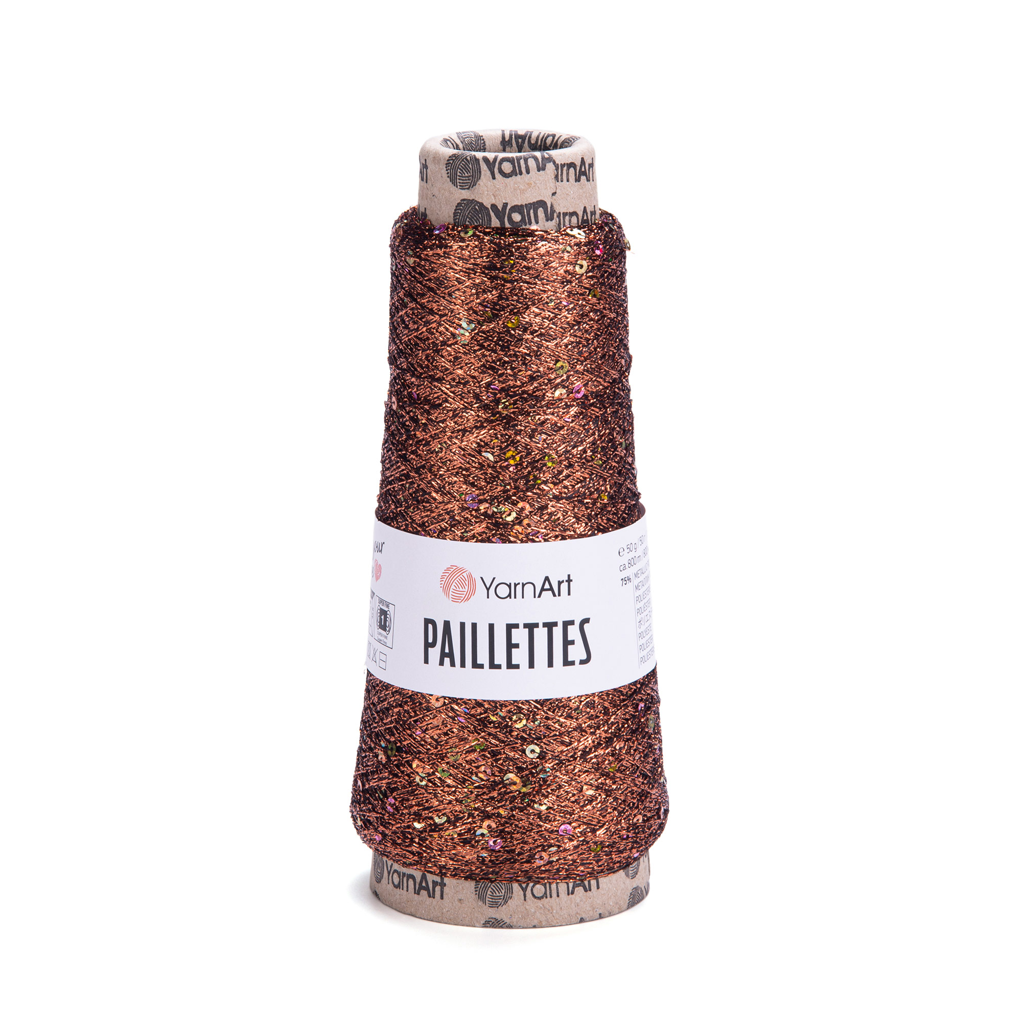 yarnart paillettes - copper (8005) - 50gr (800mt) | 1pc