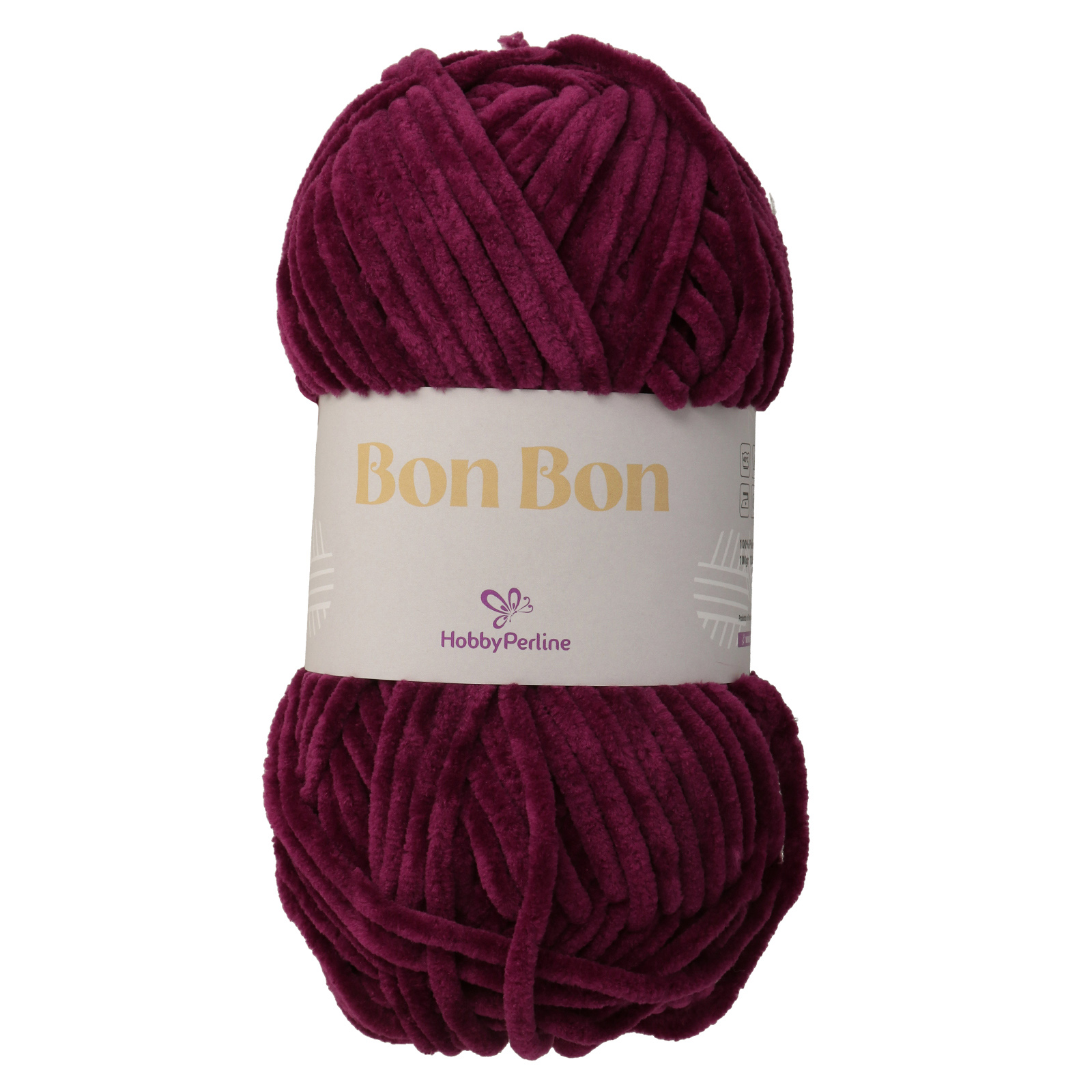 hobbyperline bon bon - aubergine (66) - 100gr (120mt) | 1st