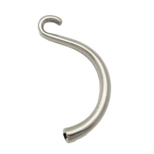 antique silver plated bracelet with hook (width 10mm) | 1pc