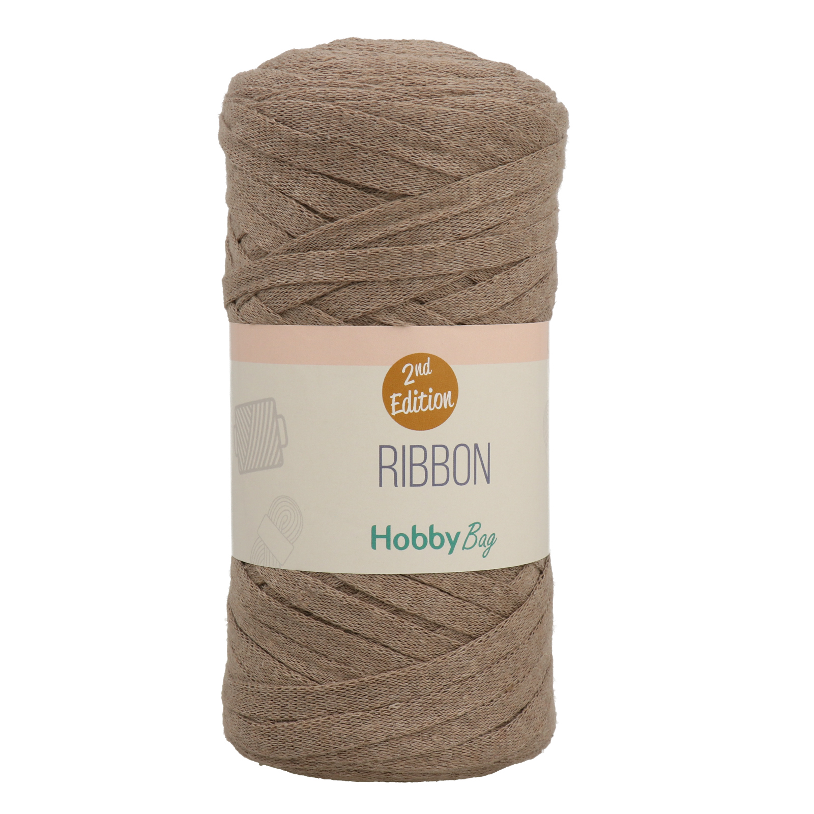 hobbybag ribbon 2nd - taupe - 250gr (125mt) | 1pc