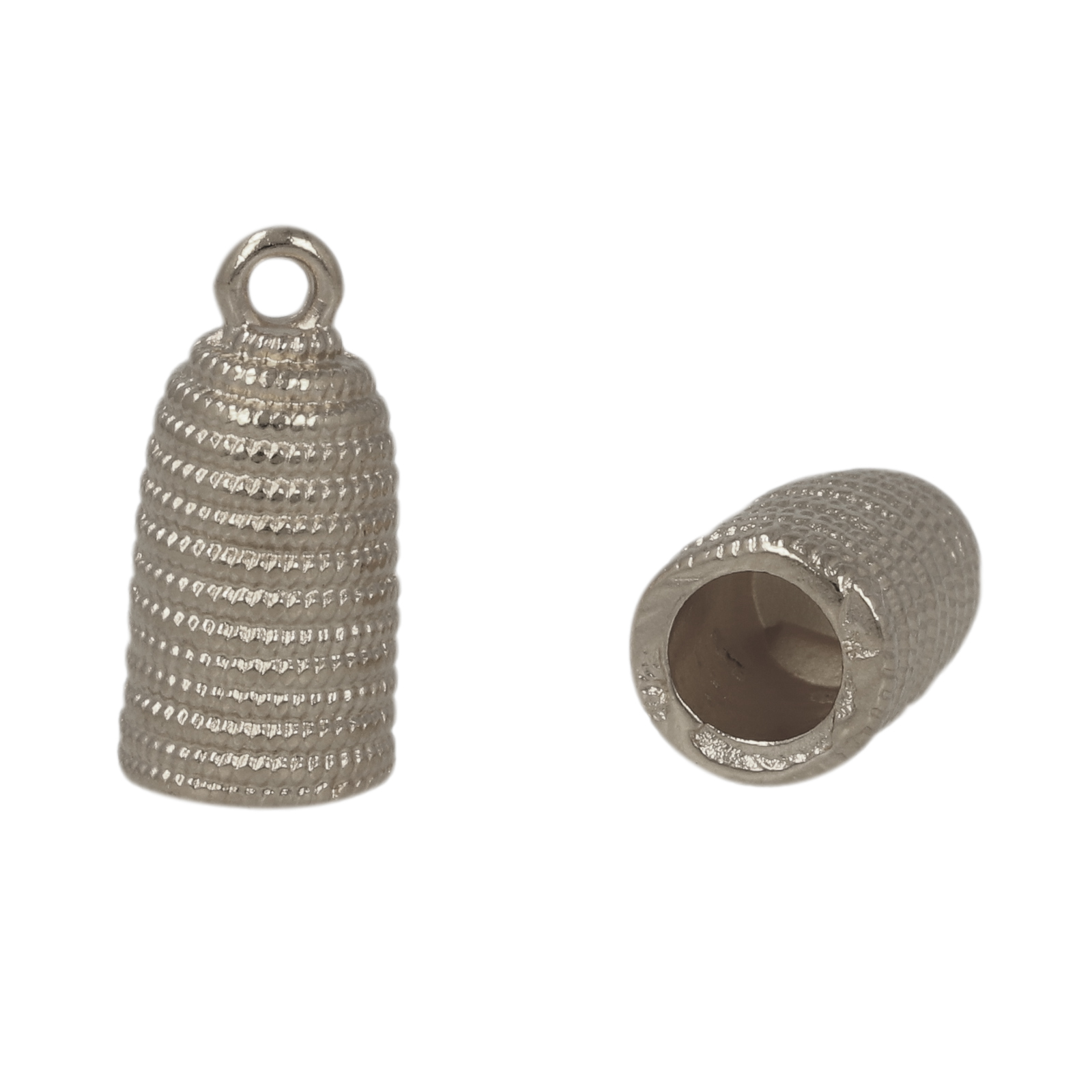 endkappe antik versilbert 17x8mm (5mm innendurchmesser) | 2st