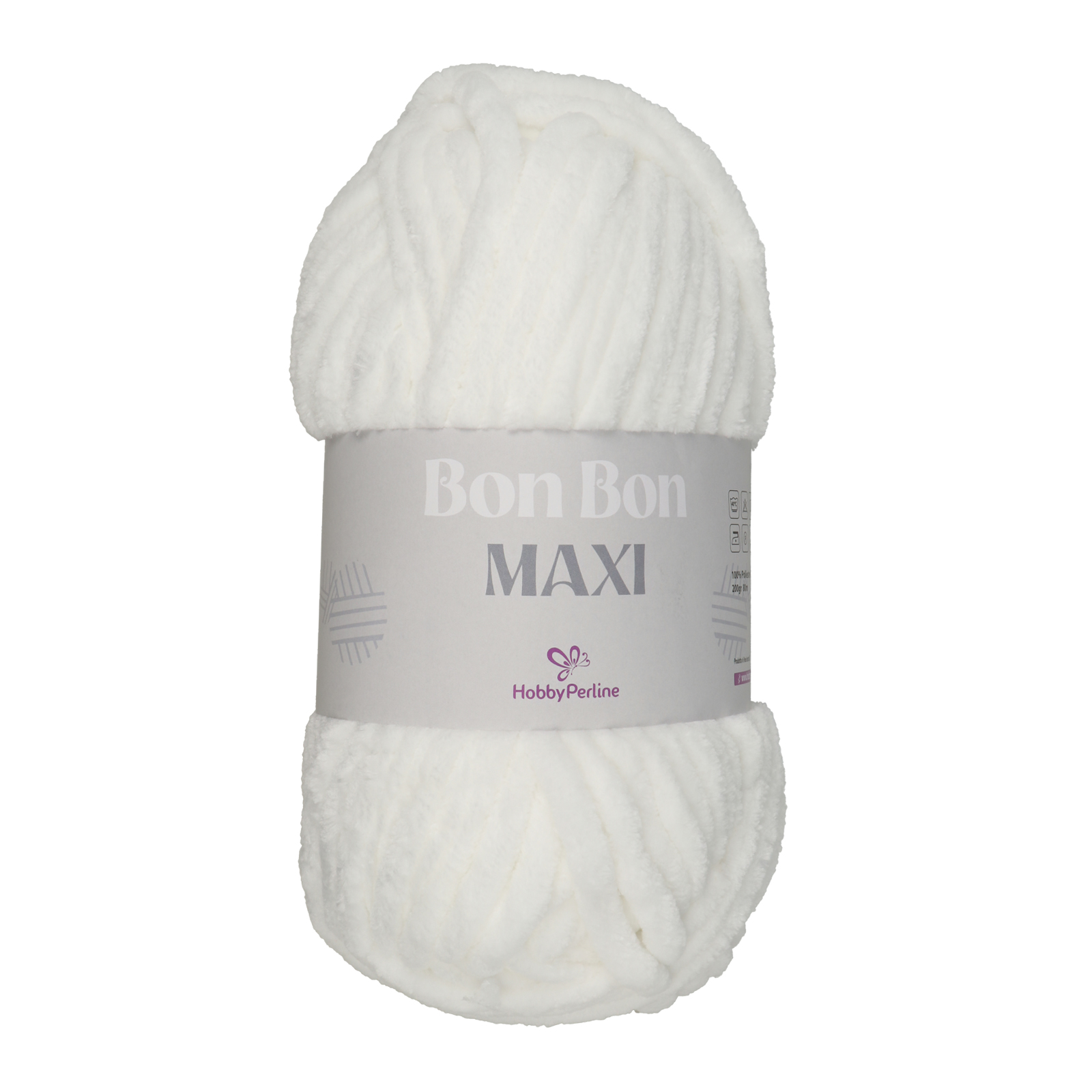 hobbyperline bon bon maxi - weiß (1) - 200gr (80mt) | 1st