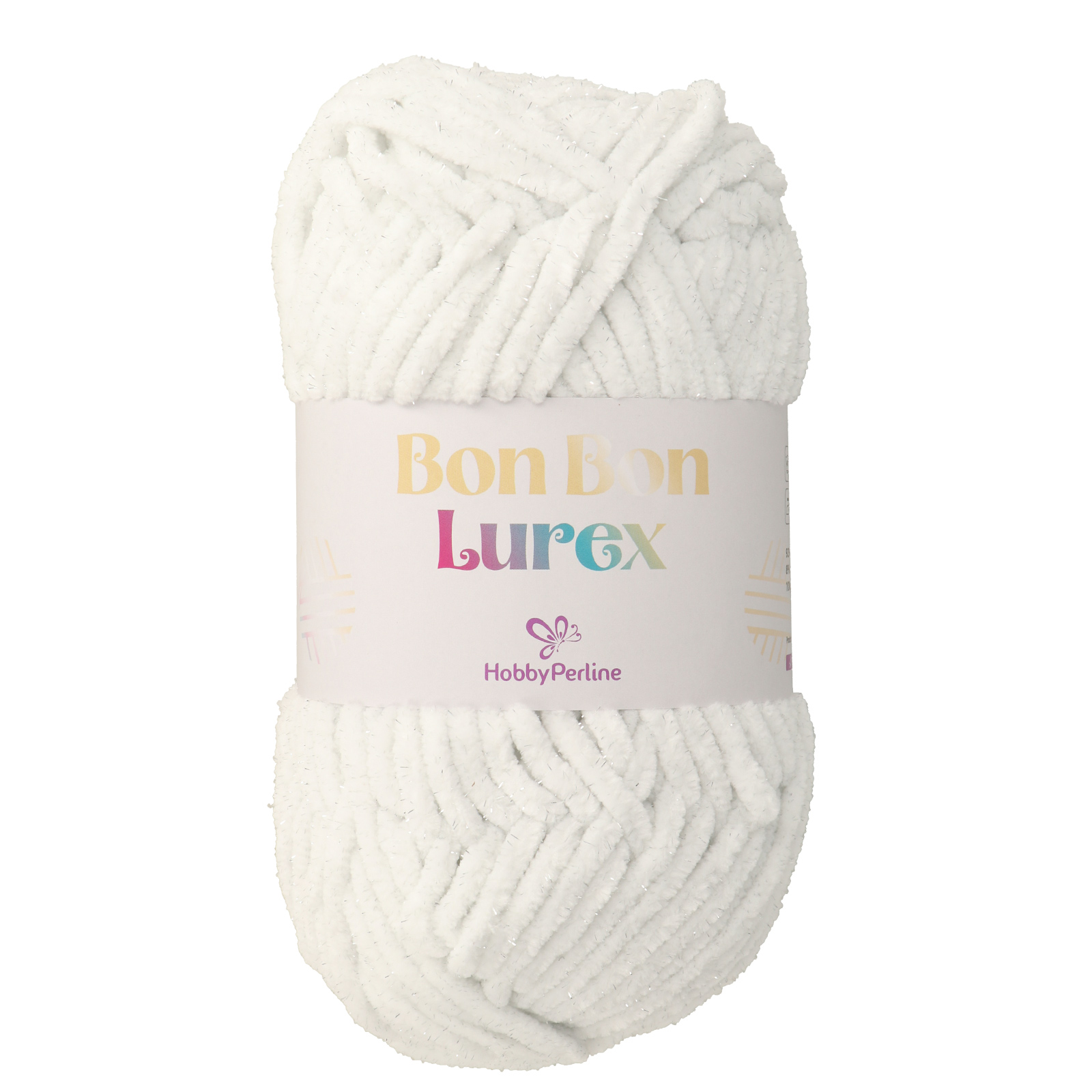 hobbyperline bon bon lurex weiß (01) - 100gr (110mt) | 1st