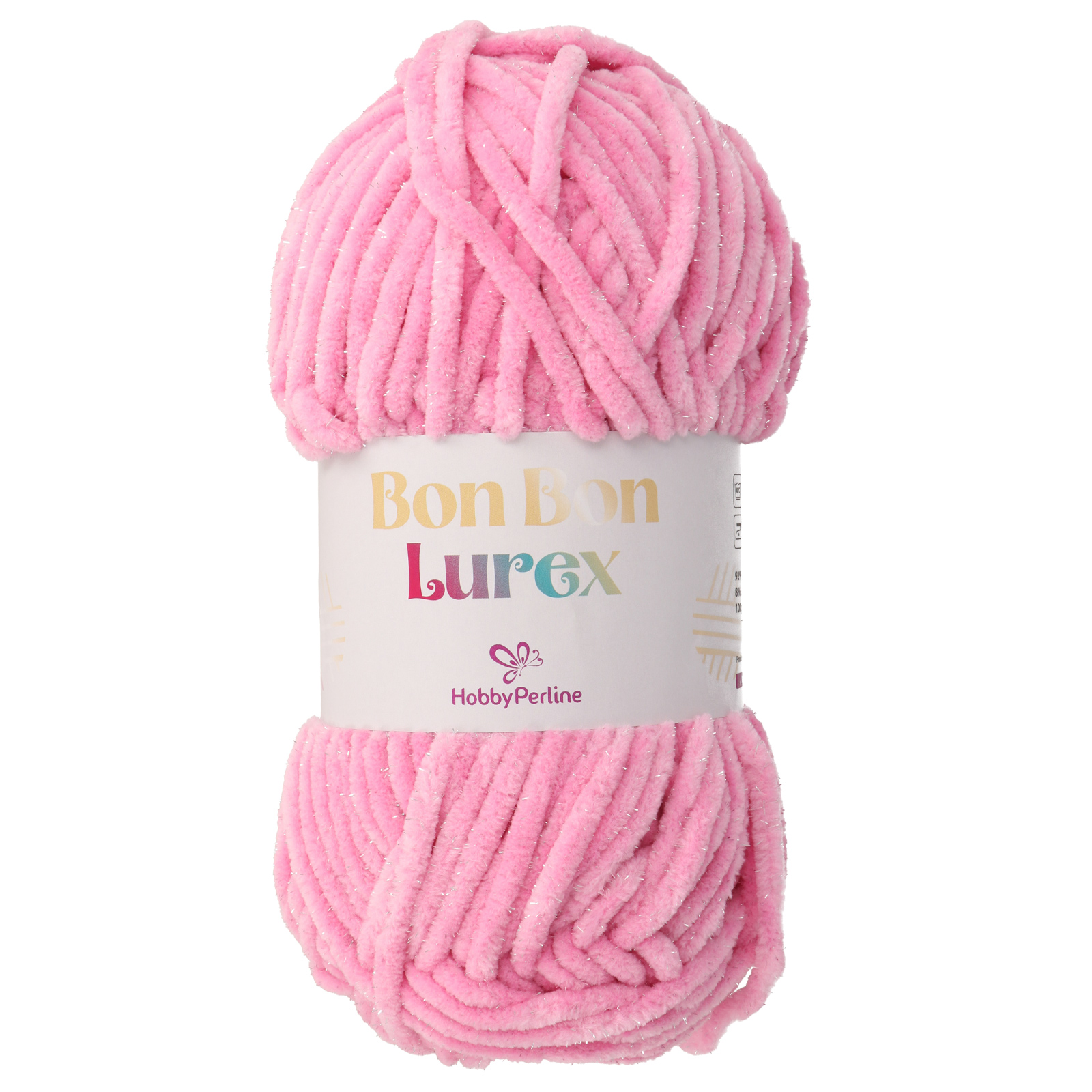 hobbyperline bon bon lurex rosa (6) - 100gr (110mt) | 1st