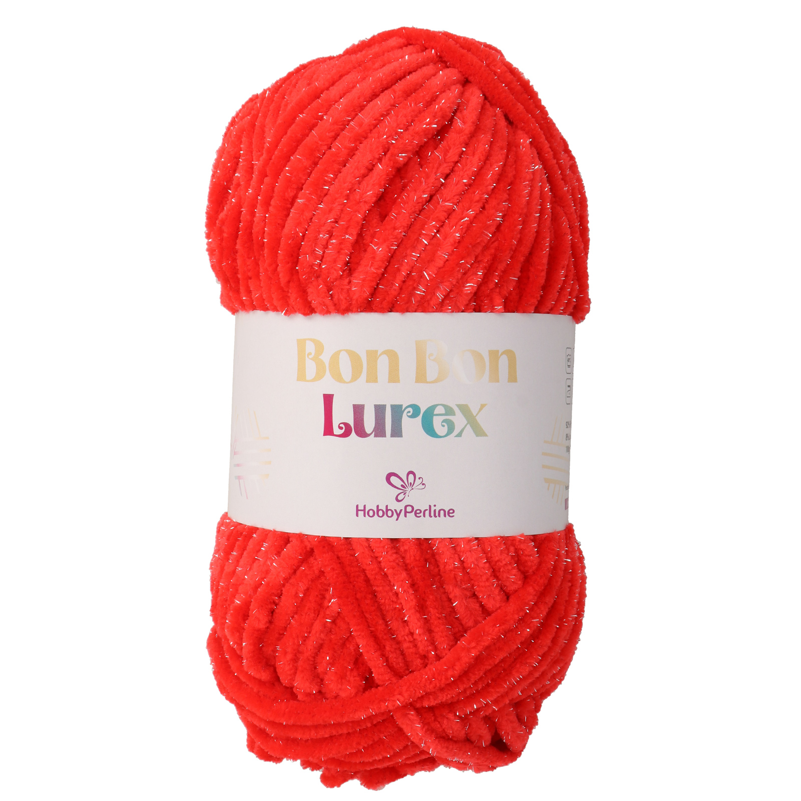 hobbyperline bon bon lurex signal red (8) - 100gr (110mt) | 1pc