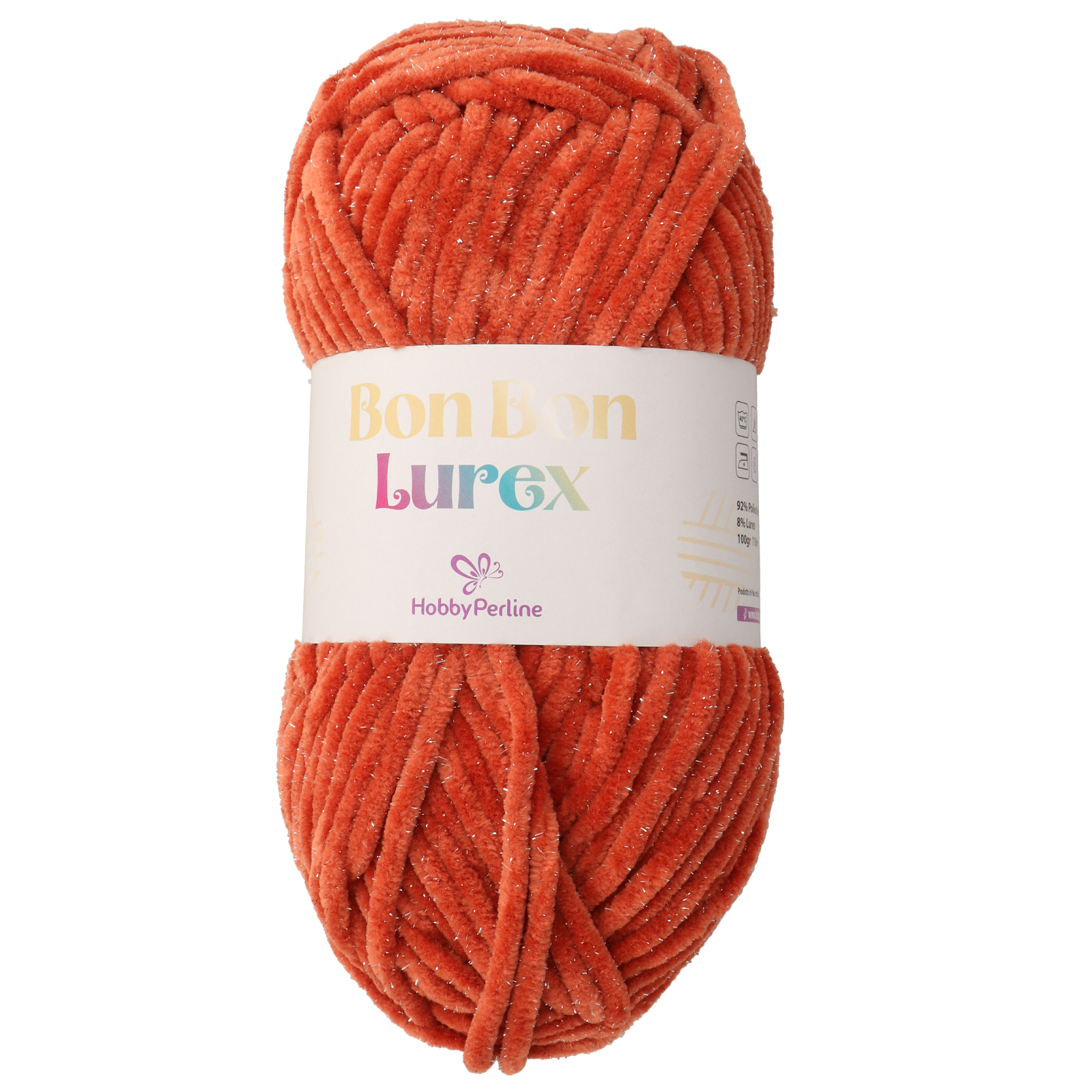 hobbyperline bon bon lurex terracotta (27) - 100gr (110mt) | 1pc