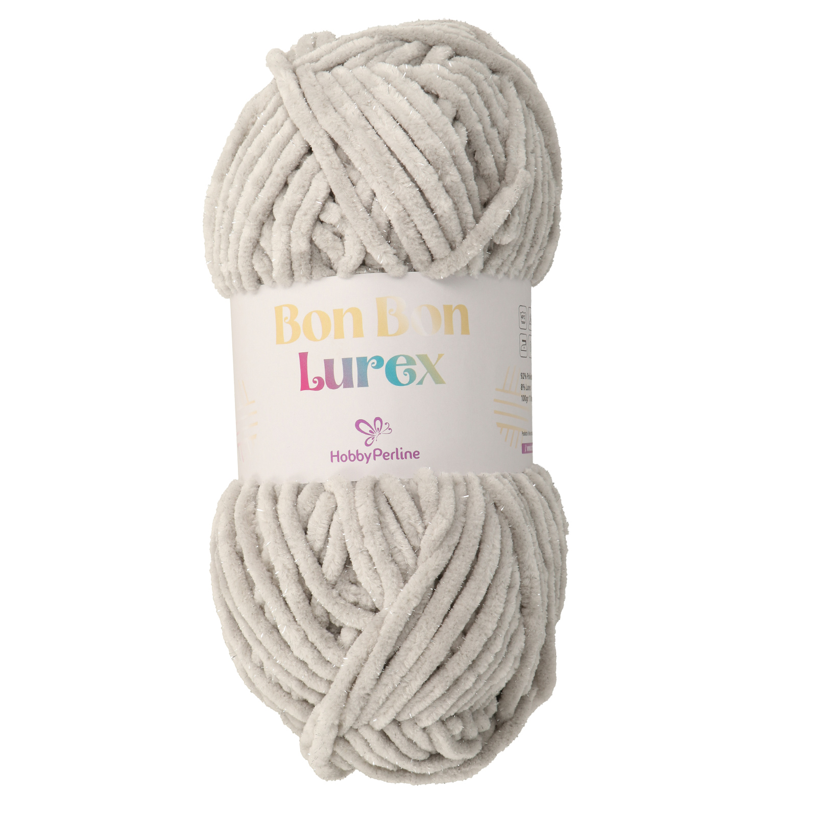 hobbyperline bon bon lurex silver (33) - 100gr (110mt) | 1pc