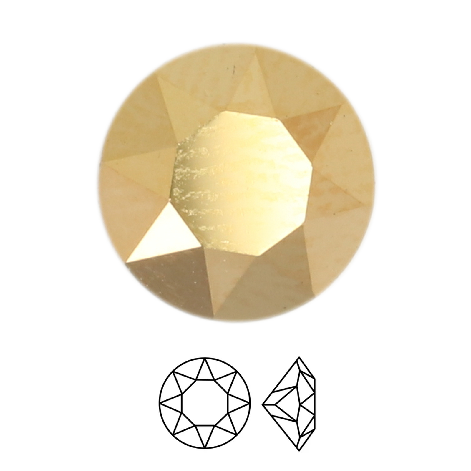 chaton (1088) crystal aurum ss39 (8,16-8,41mm) | 4pc