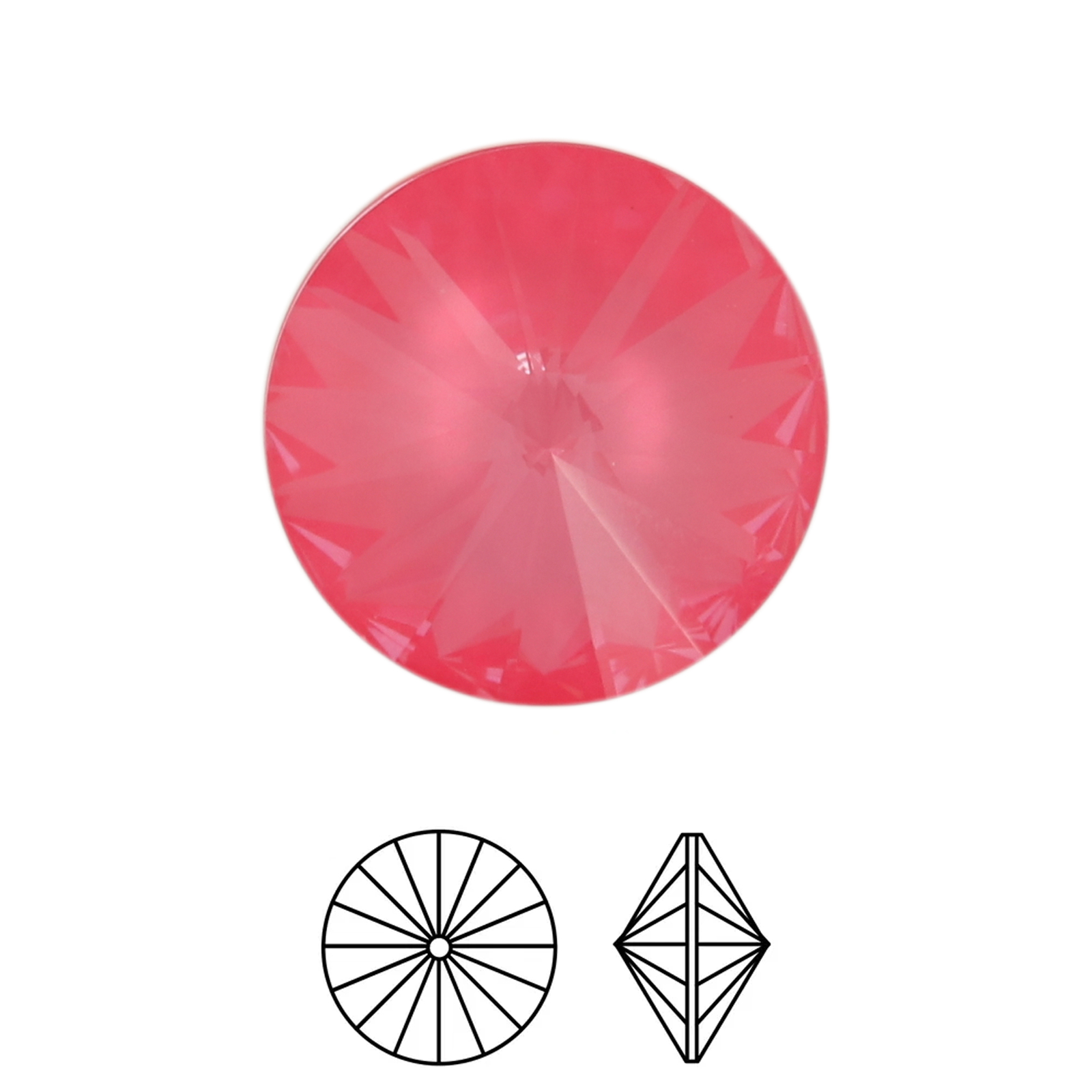 rivoli (1122) crystal dahlia ignite 12mm | 2st