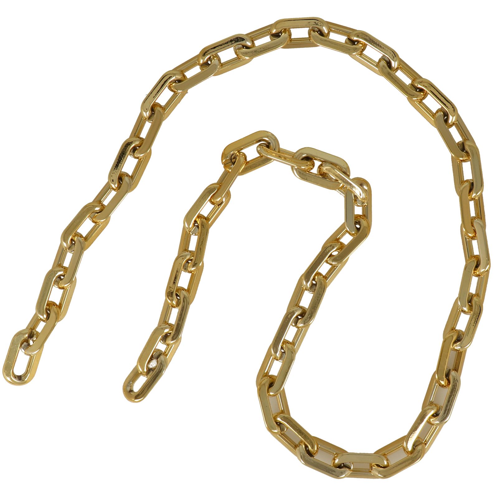 bag chain ccb plastic gold oval link 32x18mm - 1mt | 1pc