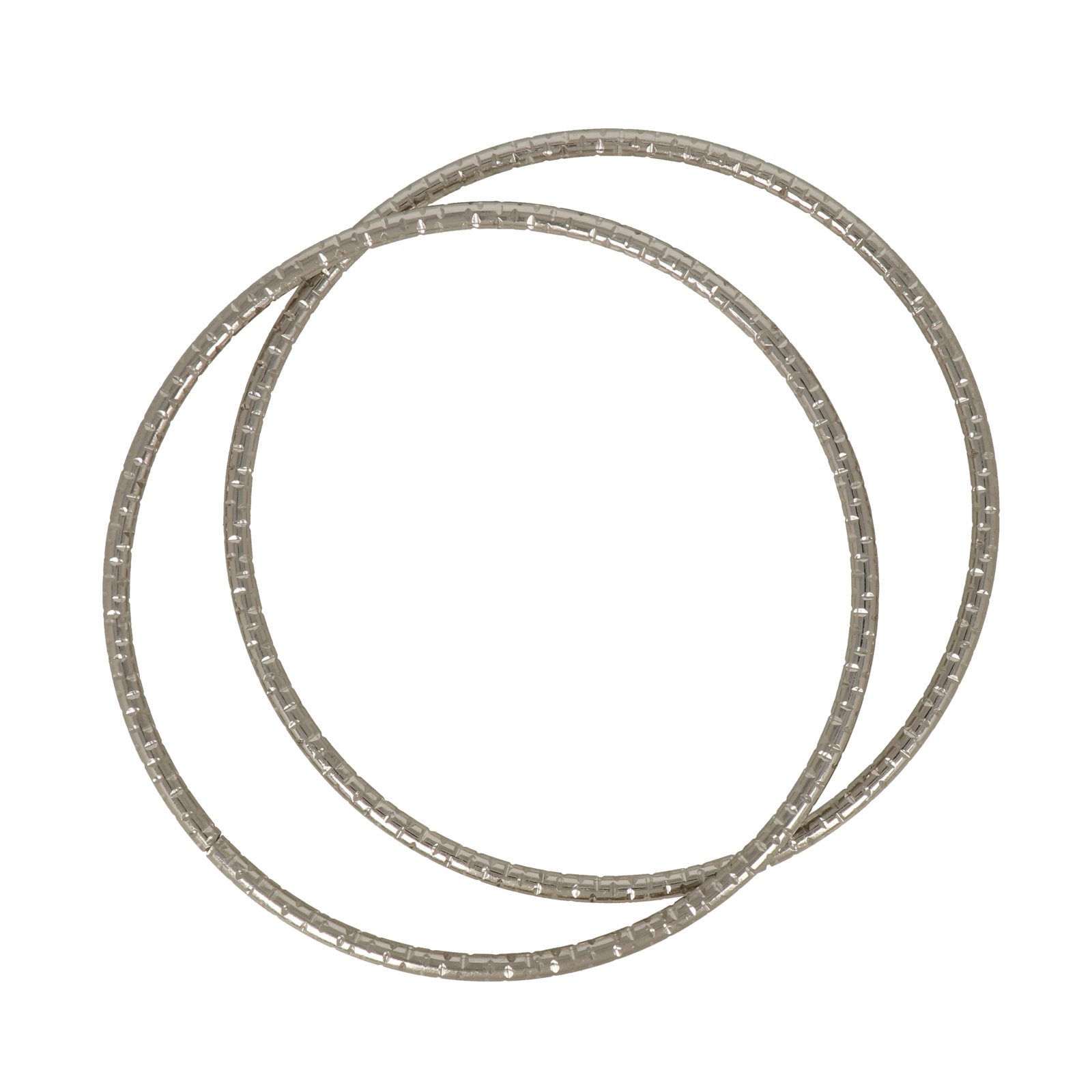 silver metal round bag handle 13,5x0,5cm | 2pc