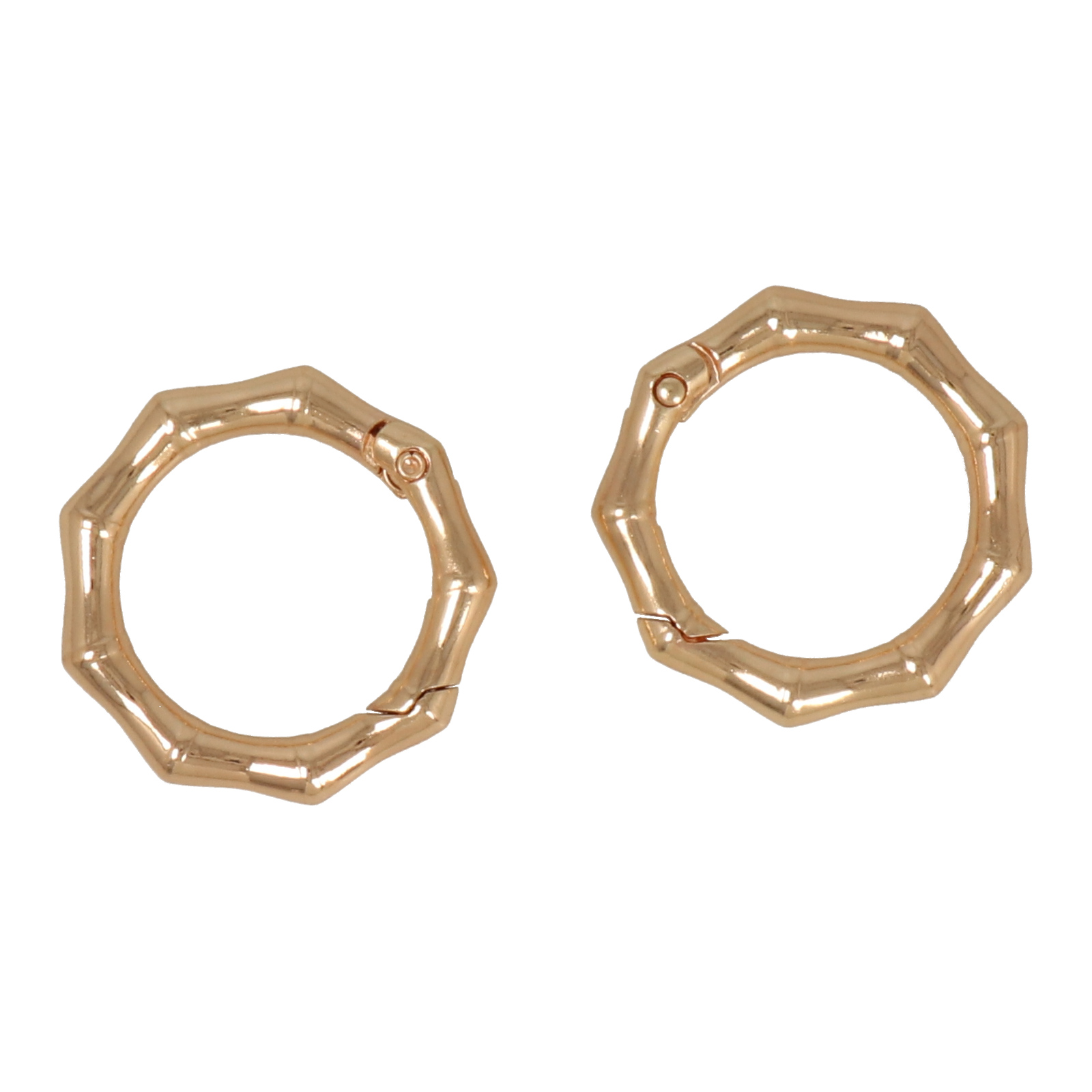 diy bag gold carabiner round 36mm | 4pc