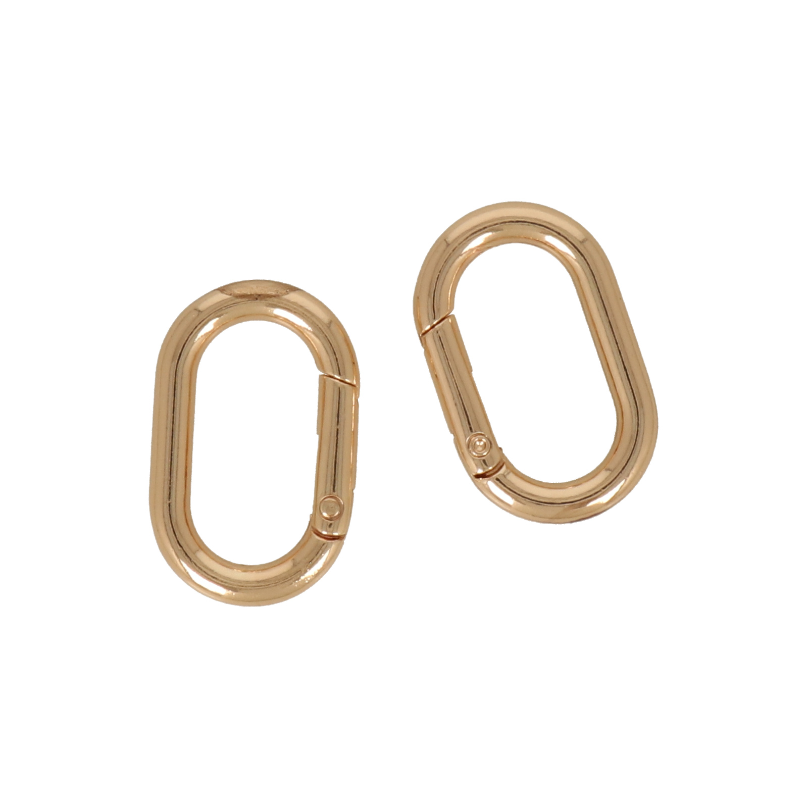 diy bag gold carabiner oval 37x23mm | 4pc