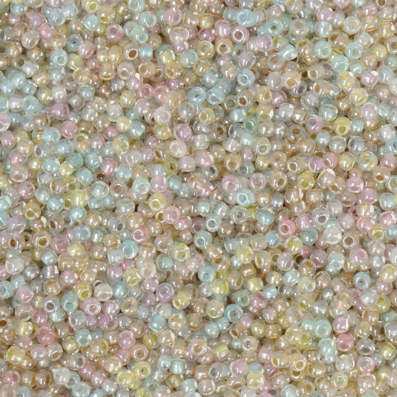 semini by hobbyperline rocailles 11/0 - inside color unicorn crystal mix | 30gr