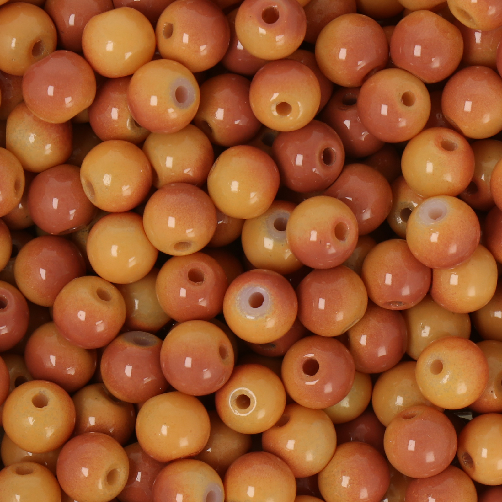 frizzy glass bead - bubblegum mou - smooth round 6mm (100pc aprox.) | 30gr