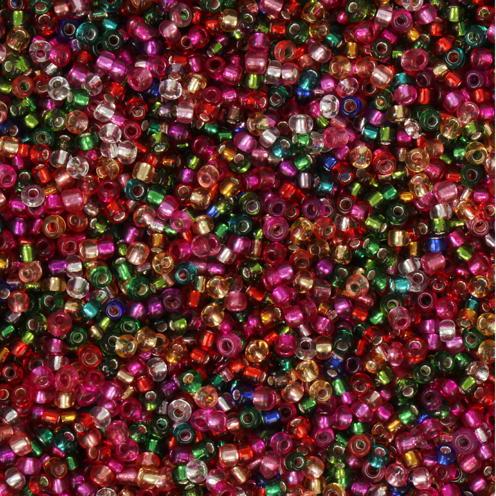 semini by hobbyperline rocailles 11/0 - silver-lined passion mix | 30gr