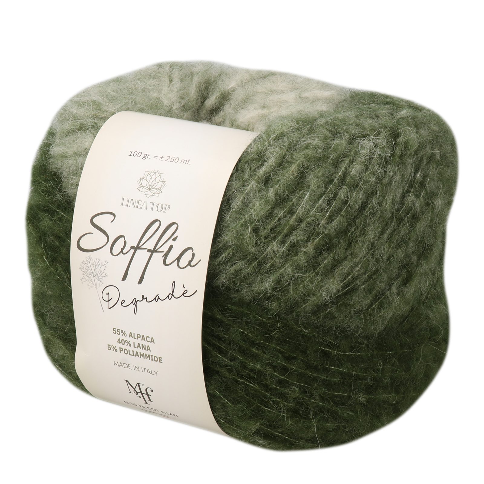 miss tricot soffio degradé green (02) - 100gr (250mt) | 1pc