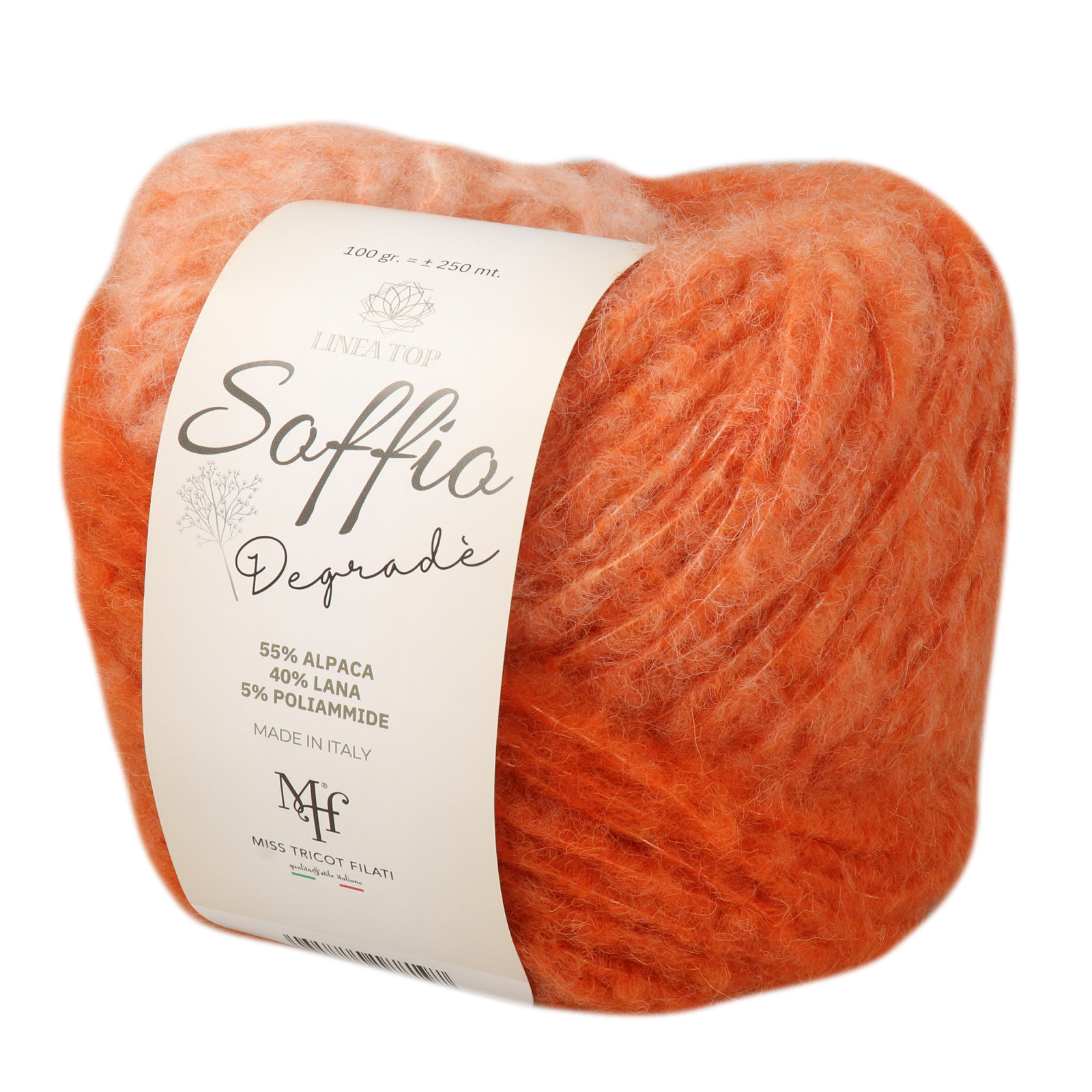 miss tricot soffio degradé orange (05) - 100gr (250mt) | 1pc