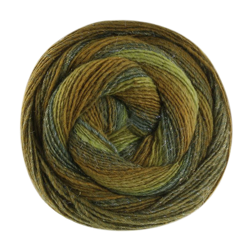 gomitolo gala lana grossa - forest/moos/ochre/pistachio (4035) - 200gr (700mt) | 1pc