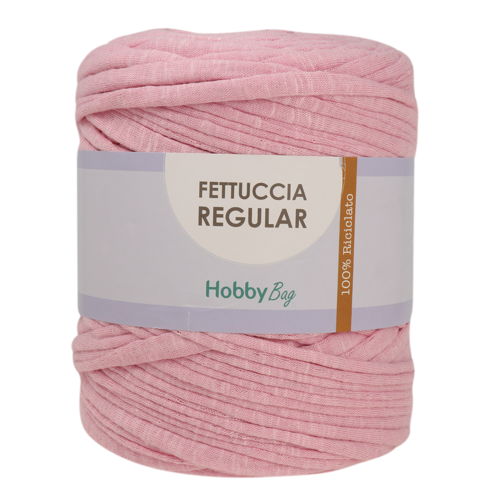 hobbybag t-shirt yarn fettuccia regular - weiches rosa - 700-900gr ca. (110-130mt) | 1st