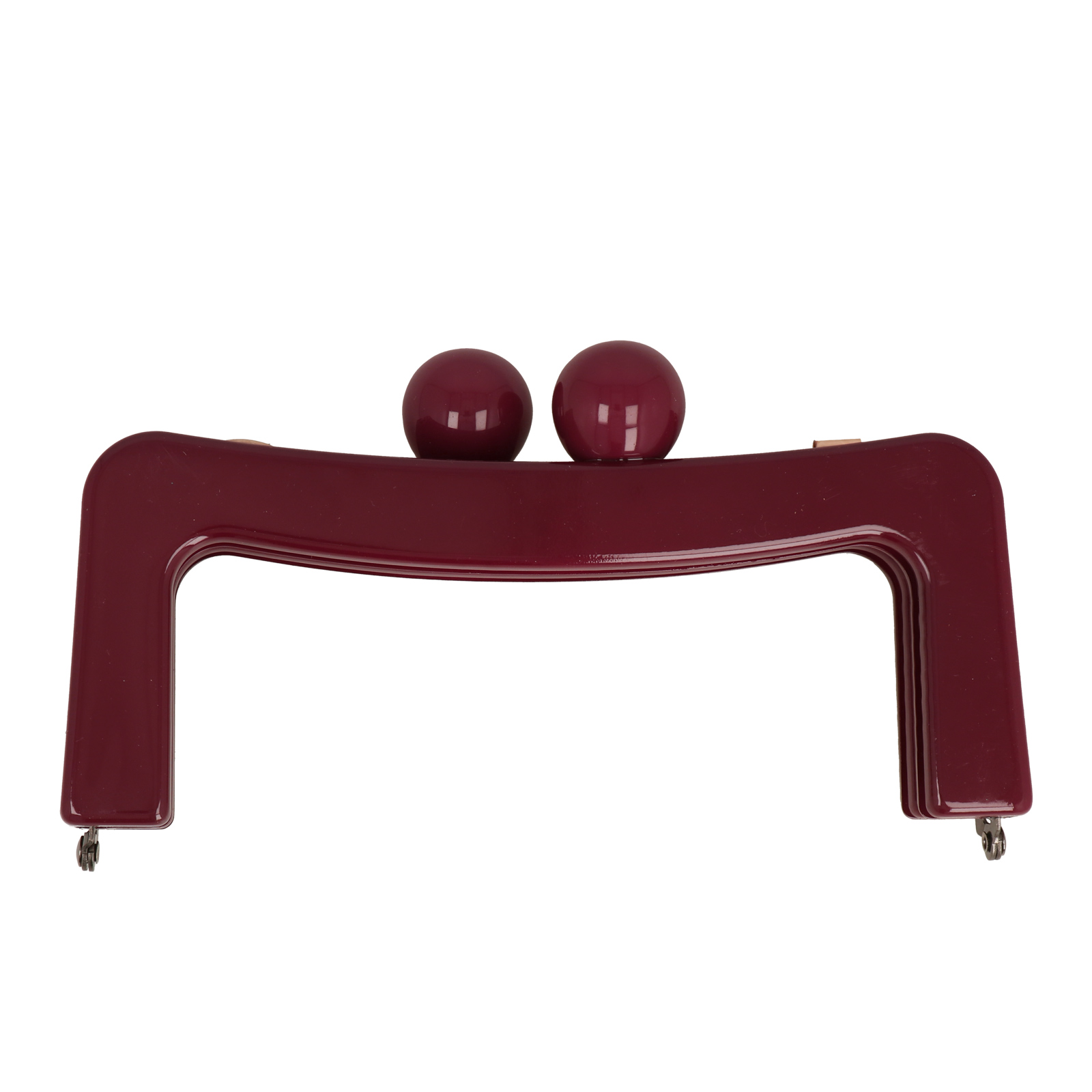 bordeaux acrylic clic clac bag fastening 18x7cm | 1pc