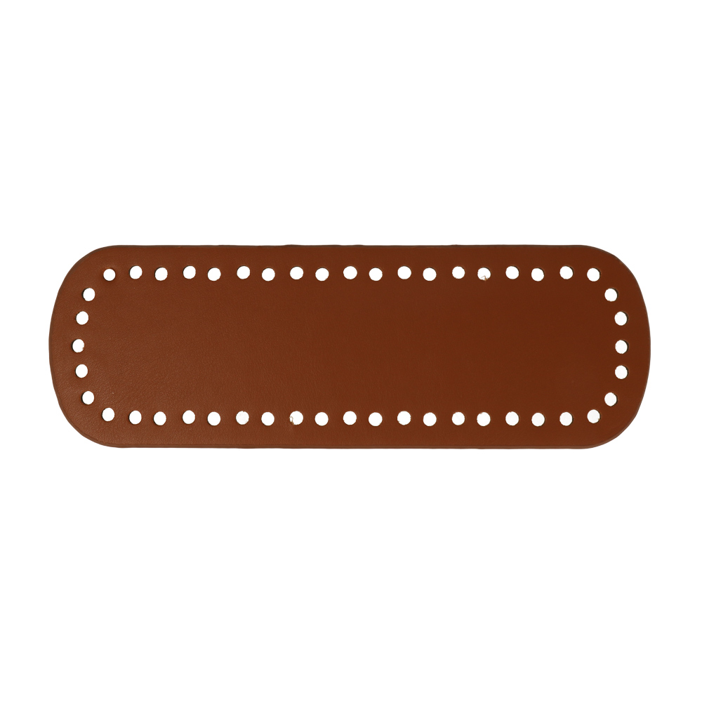 lather pu leather bottom bag lather oval 24x8cm | 1pc