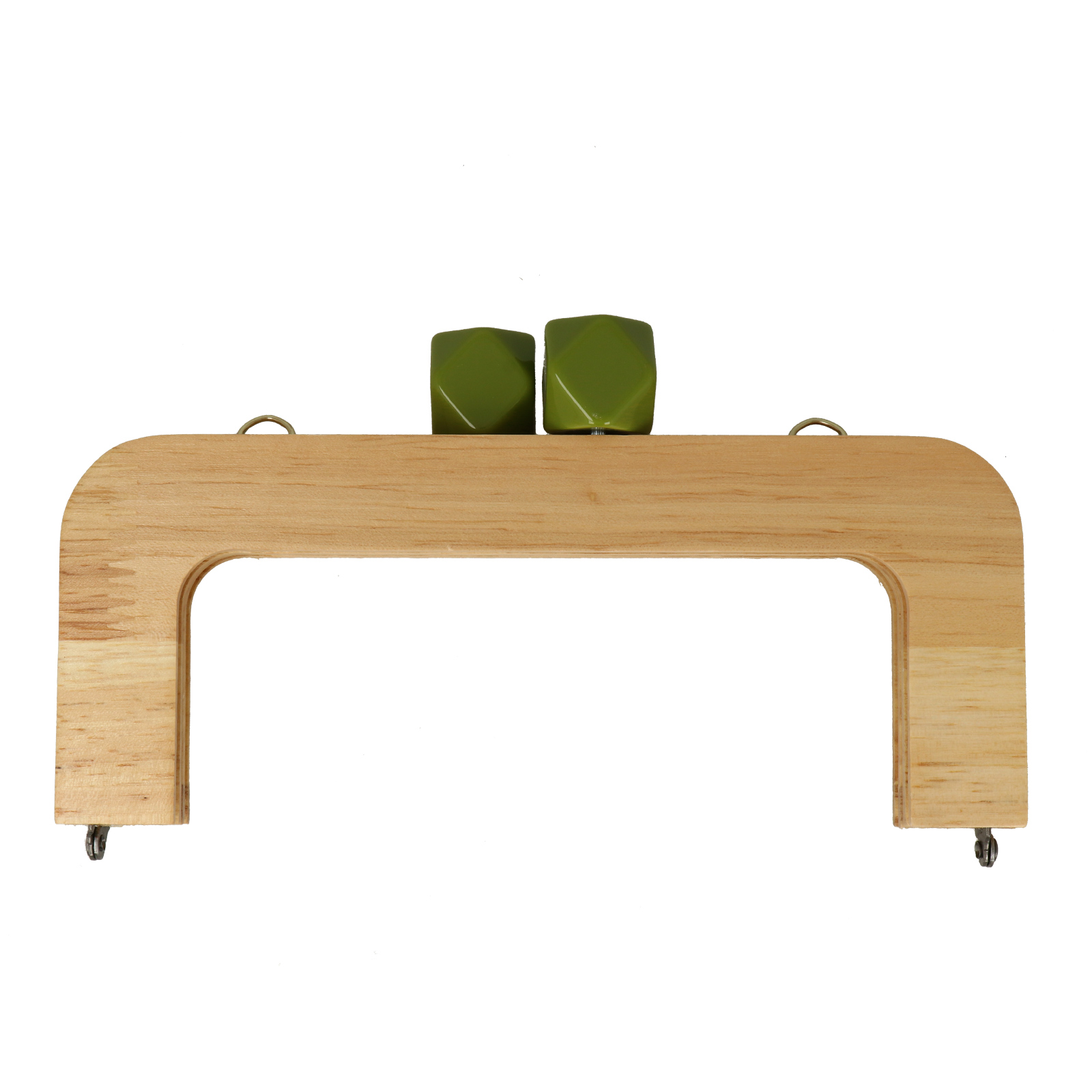 wood clic clac bag fastening 20x8cm olive | 1pc