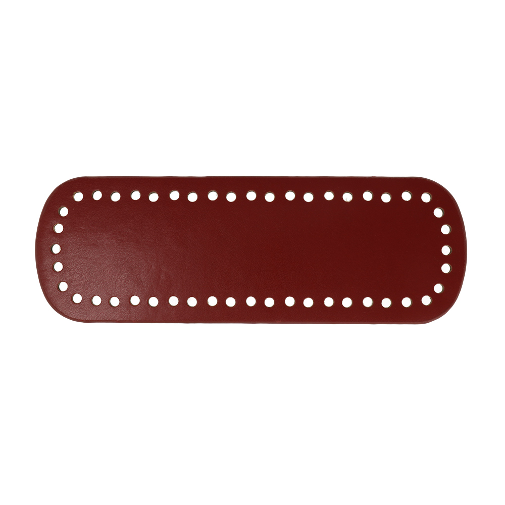 bordeaux pu leather bottom bag oval 24x8cm | 1pc