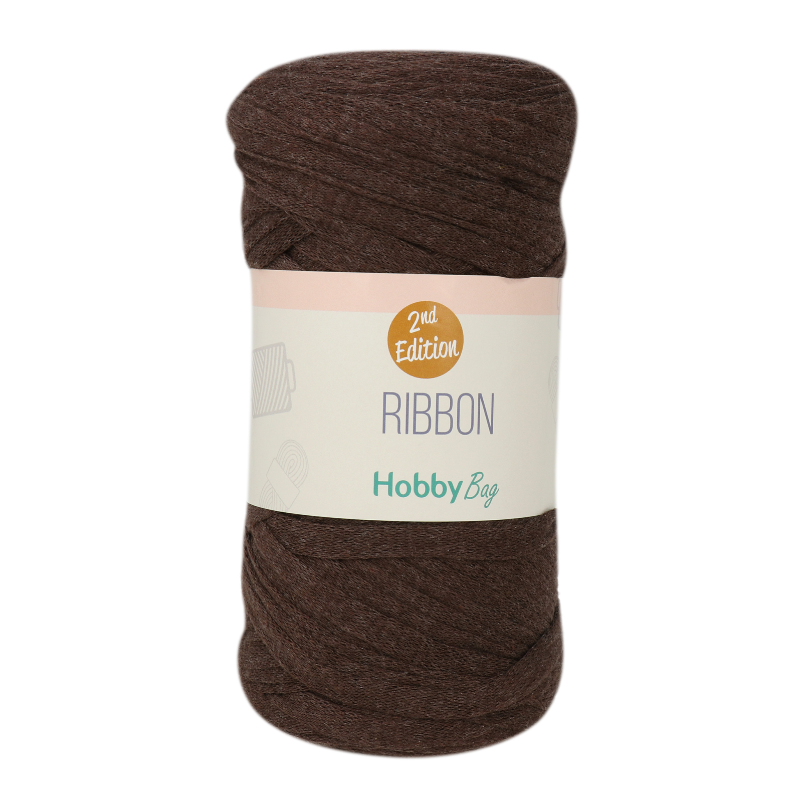 hobbybag ribbon 2nd - brown - 250gr (125mt) | 1pc