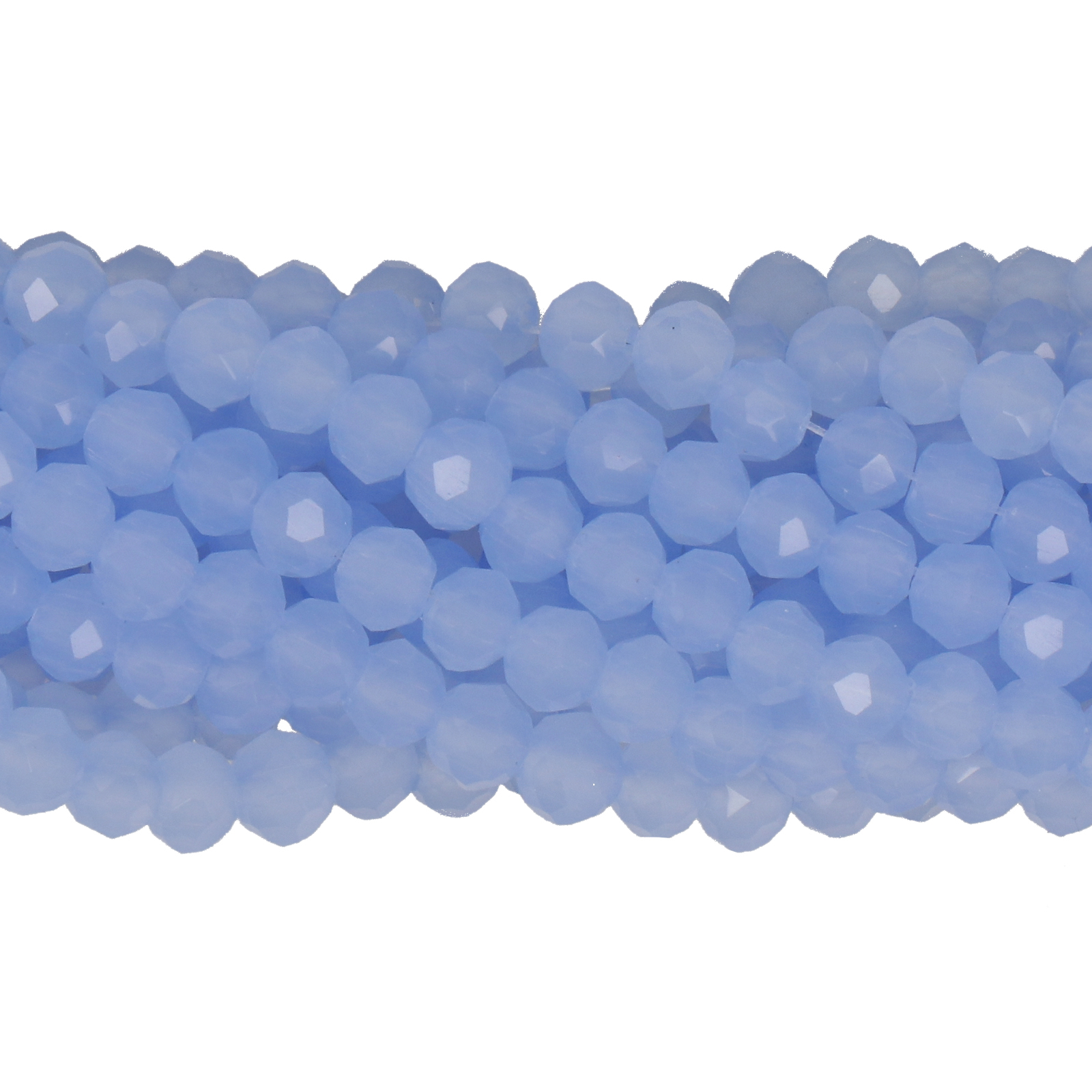 chinese glasperlen facettiertes rondelle opal sapphire 4x3mm | 1-strang