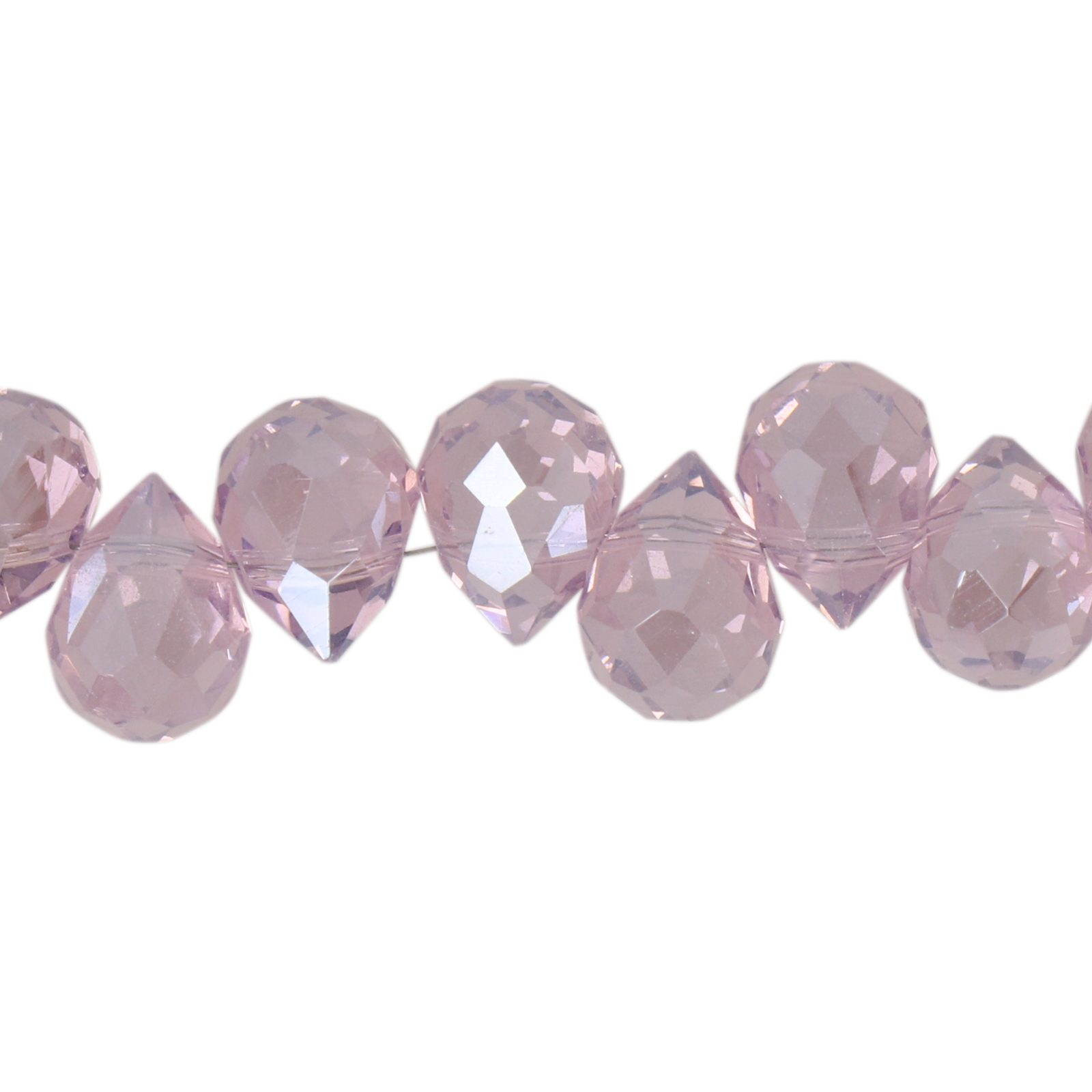 chinese glasperlen briolette tropfen lavender 10x8mm | 15st