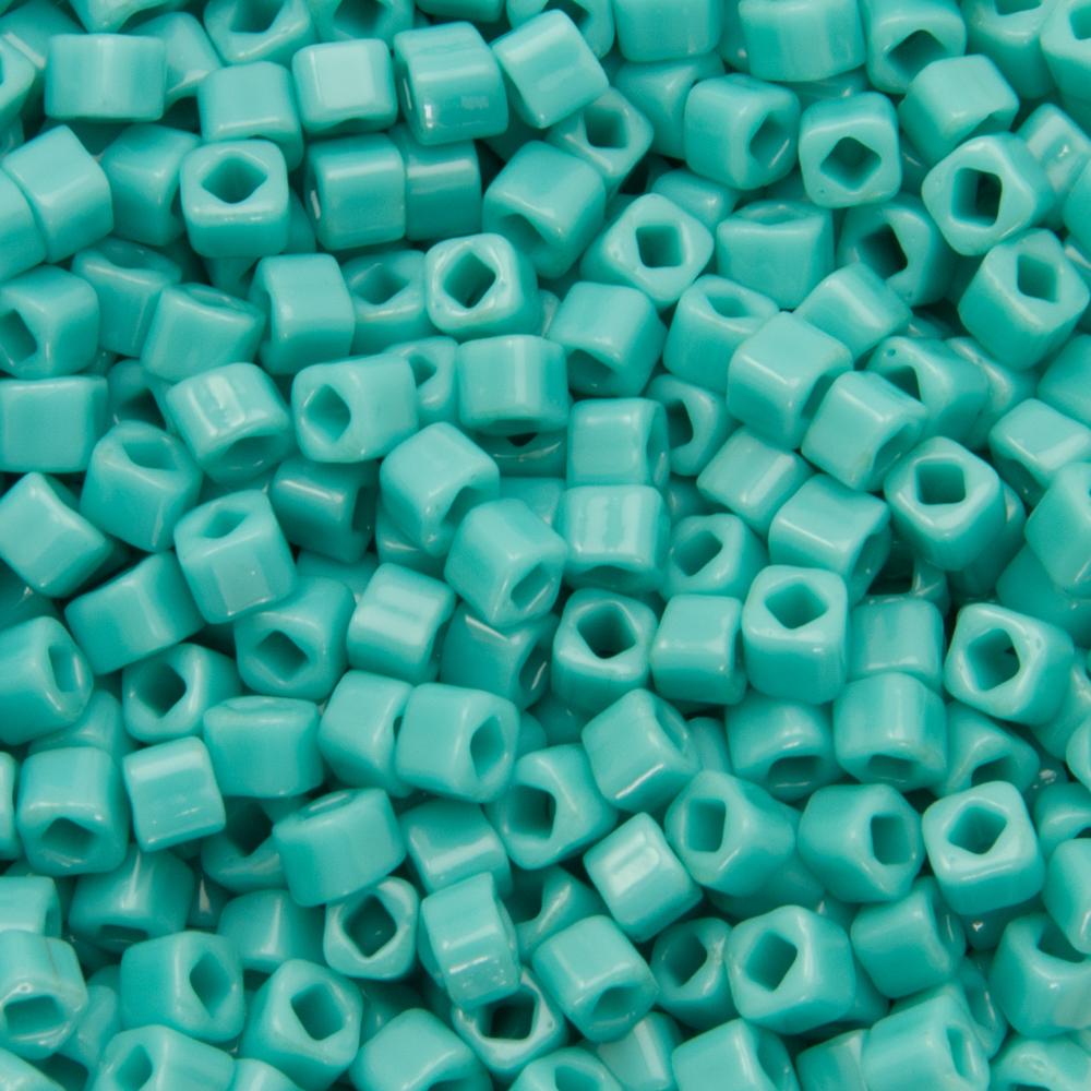 cube toho beads 3mm - opaque turquoise (55) | 10gr