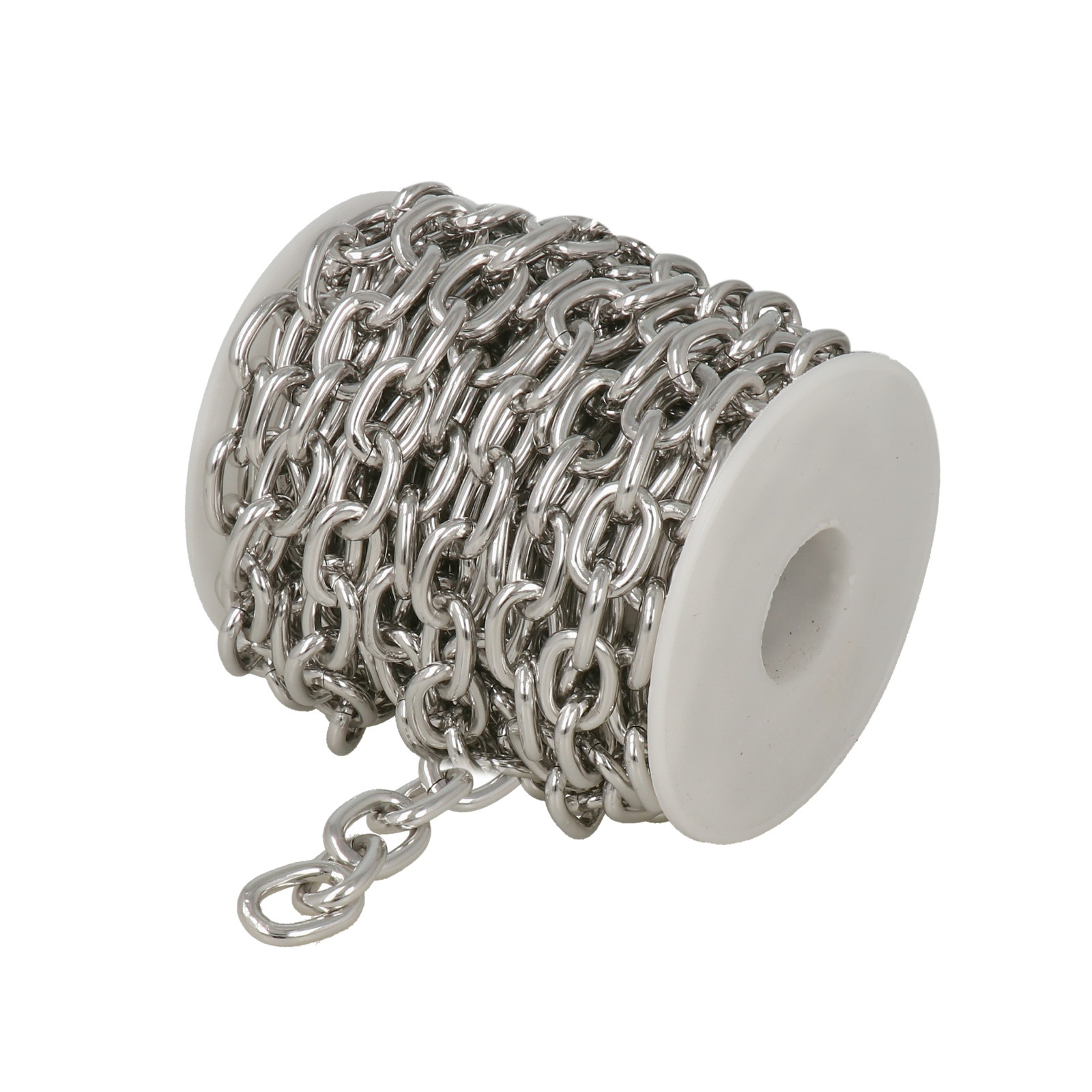 silver aluminium cable chain 15,5x11mm | 5mt