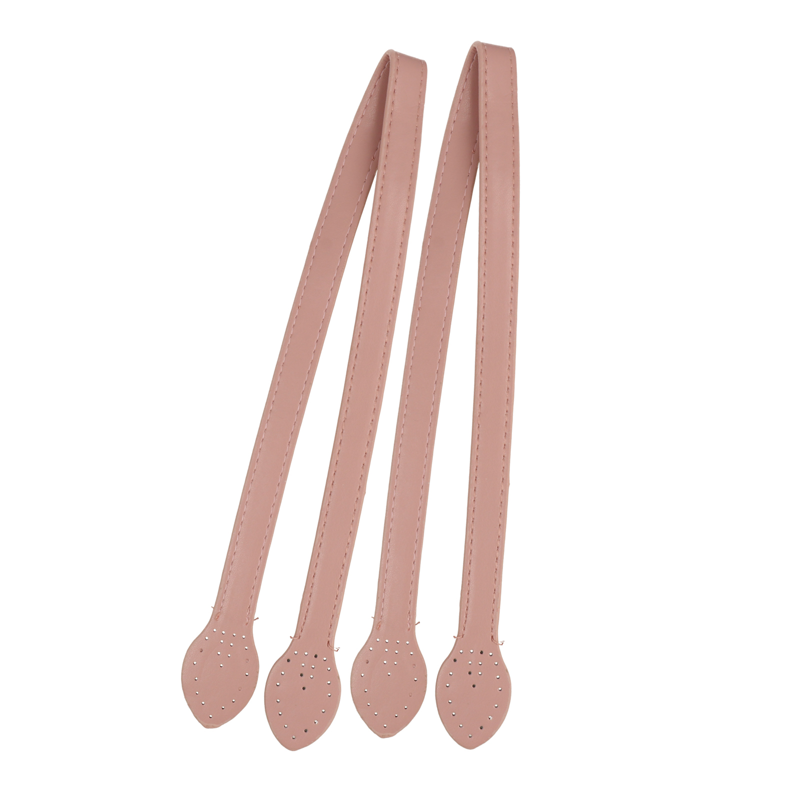 sewing bag handle pu leather pink 60cm | 2pc