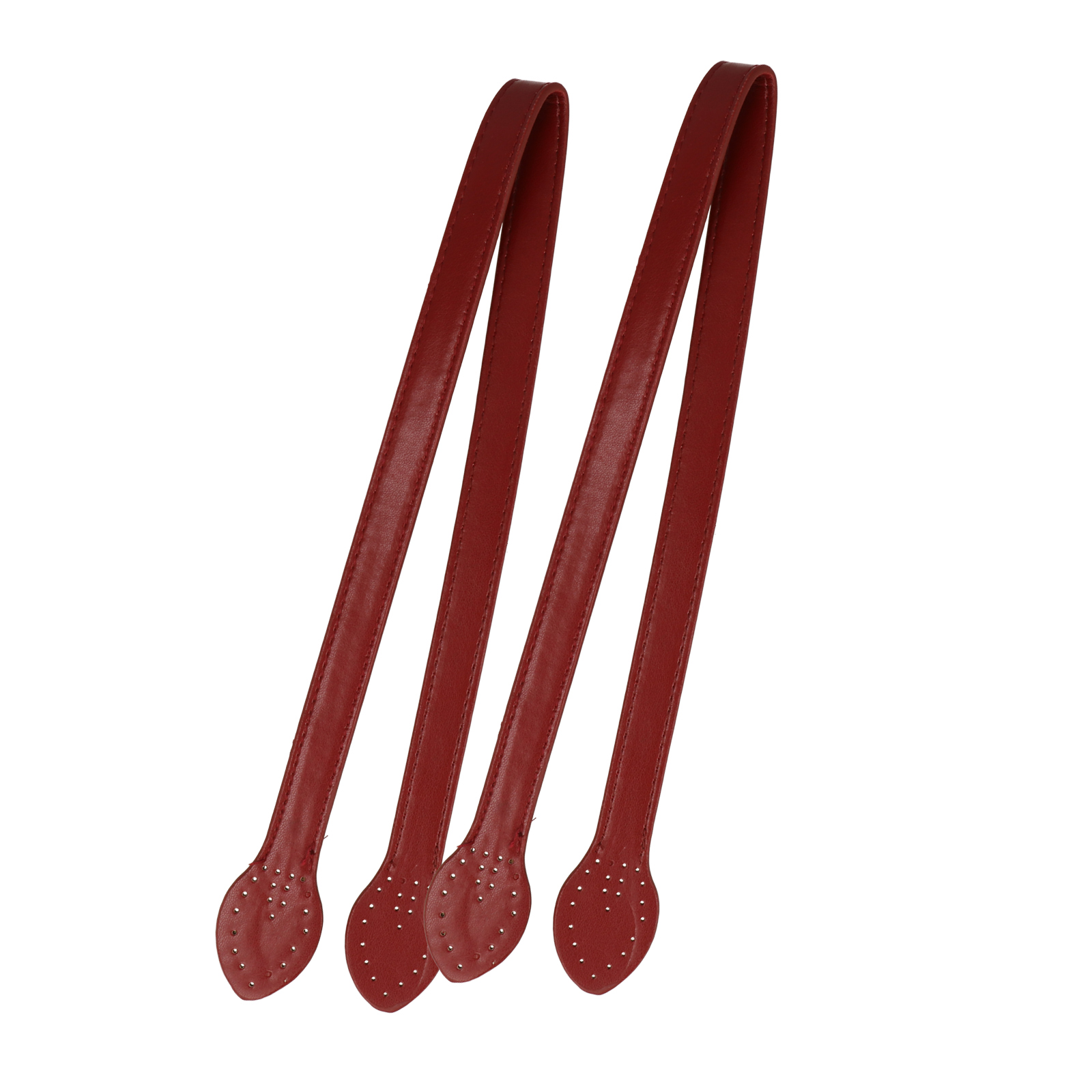 sewing bag handle pu leather bordeaux 60cm | 2pc
