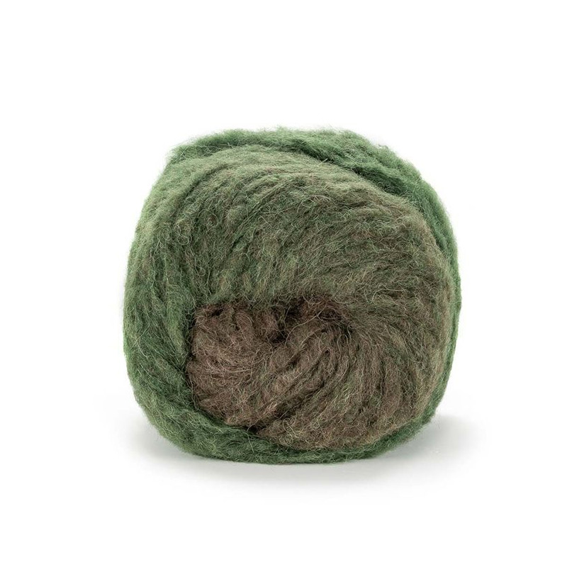 laines du nord piuma alpaca degradé - green/brown (6) - 100gr (250mt) | 1pc