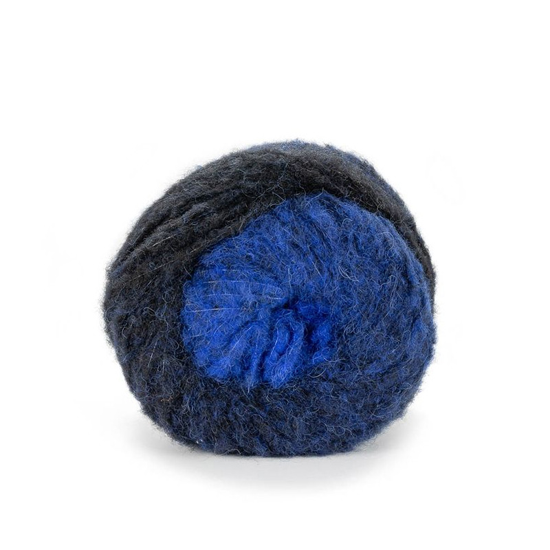 laines du nord piuma alpaca degradé - blue/black (8) - 100gr (250mt) | 1pc