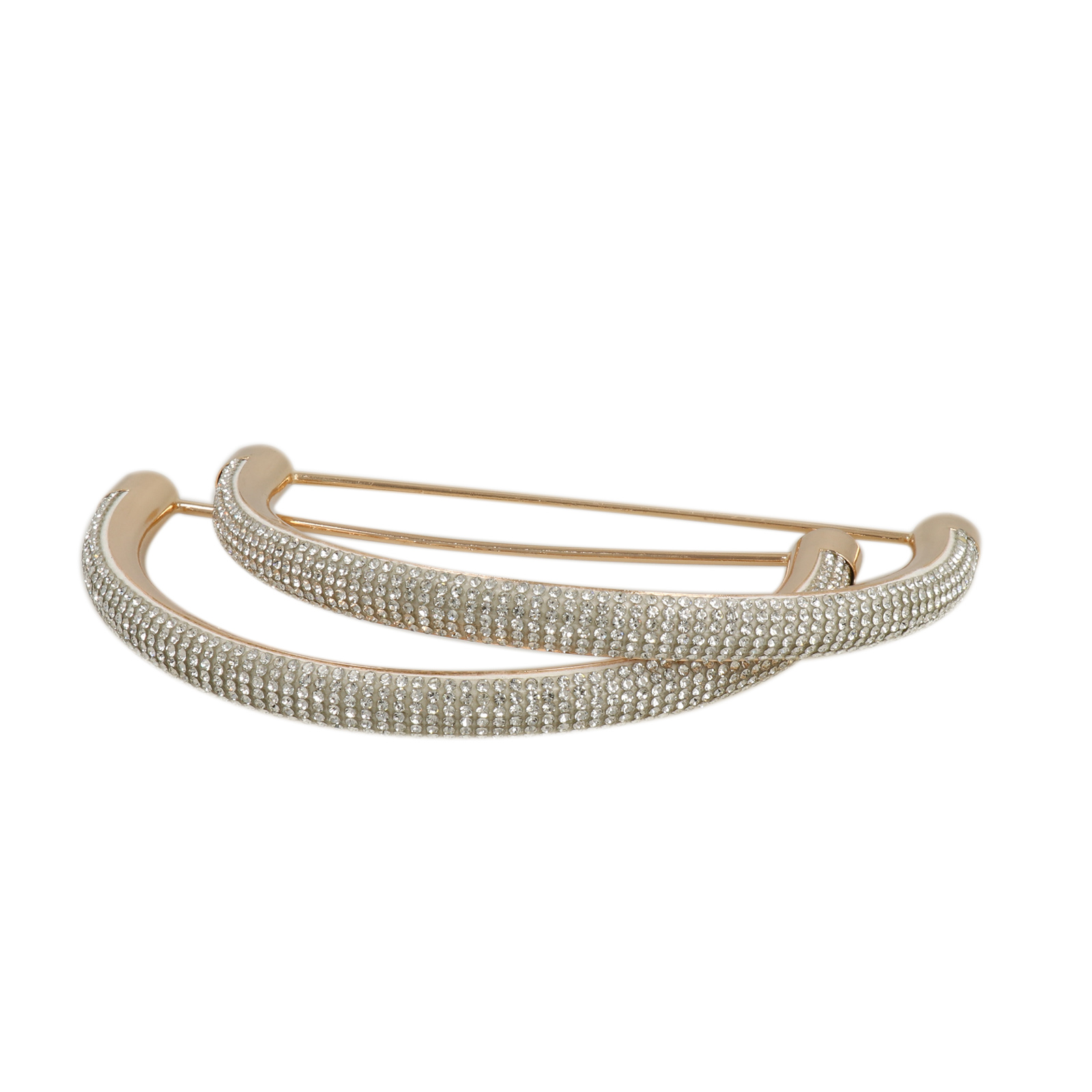 bag handle with crystal strass - arc 12,5x8x1cm | 2pc