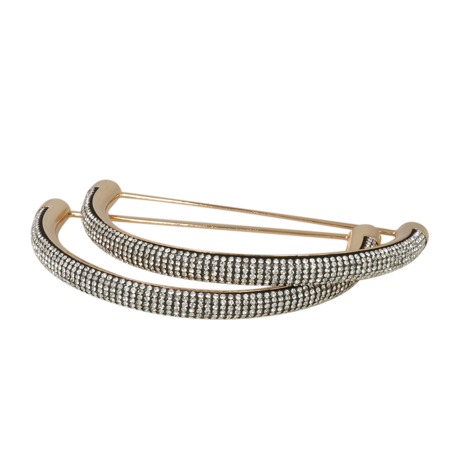 bag handle with crystal strass - arc 12,5x8x1cm | 2pc