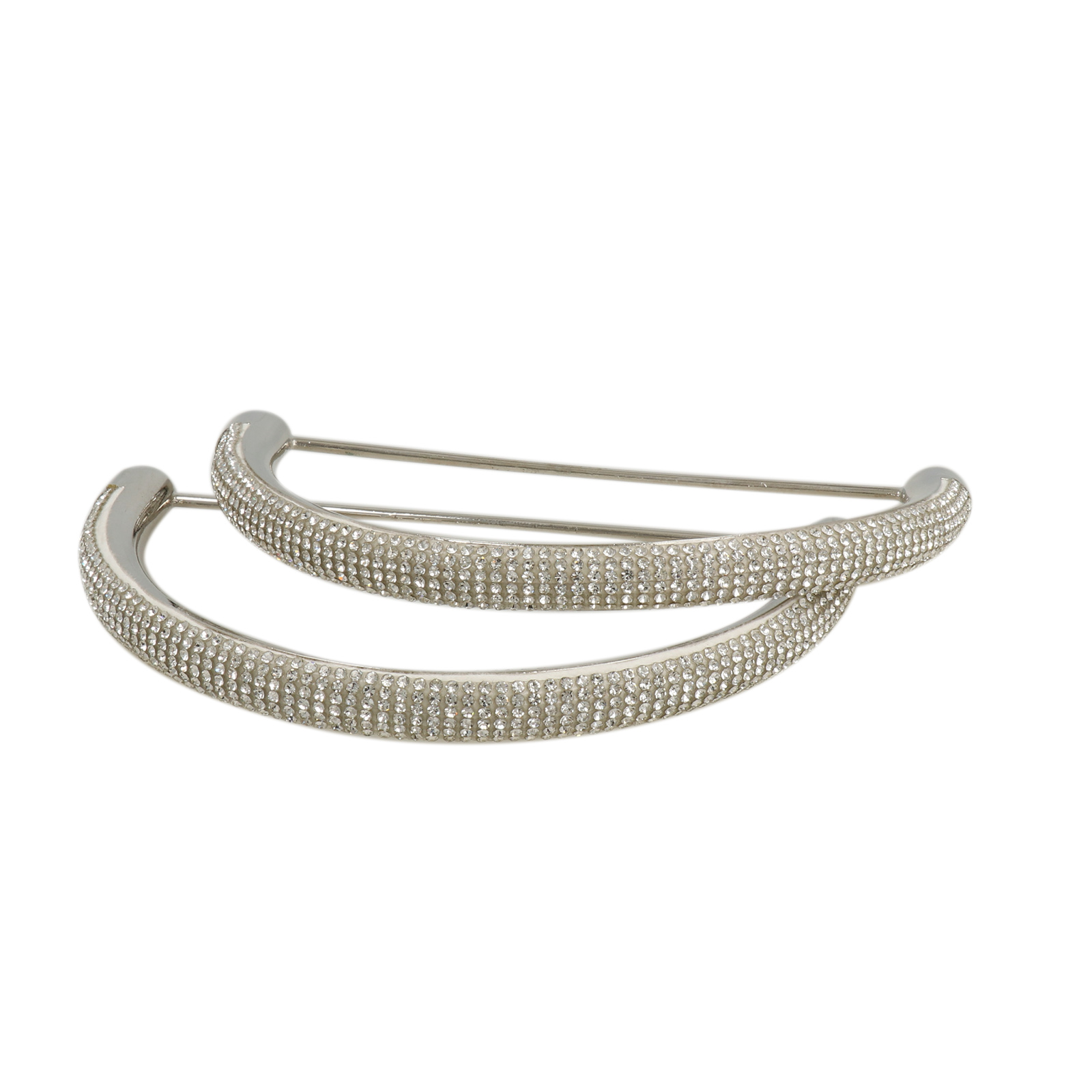 bag handle with crystal strass - arc 12,5x8x1cm | 2pc