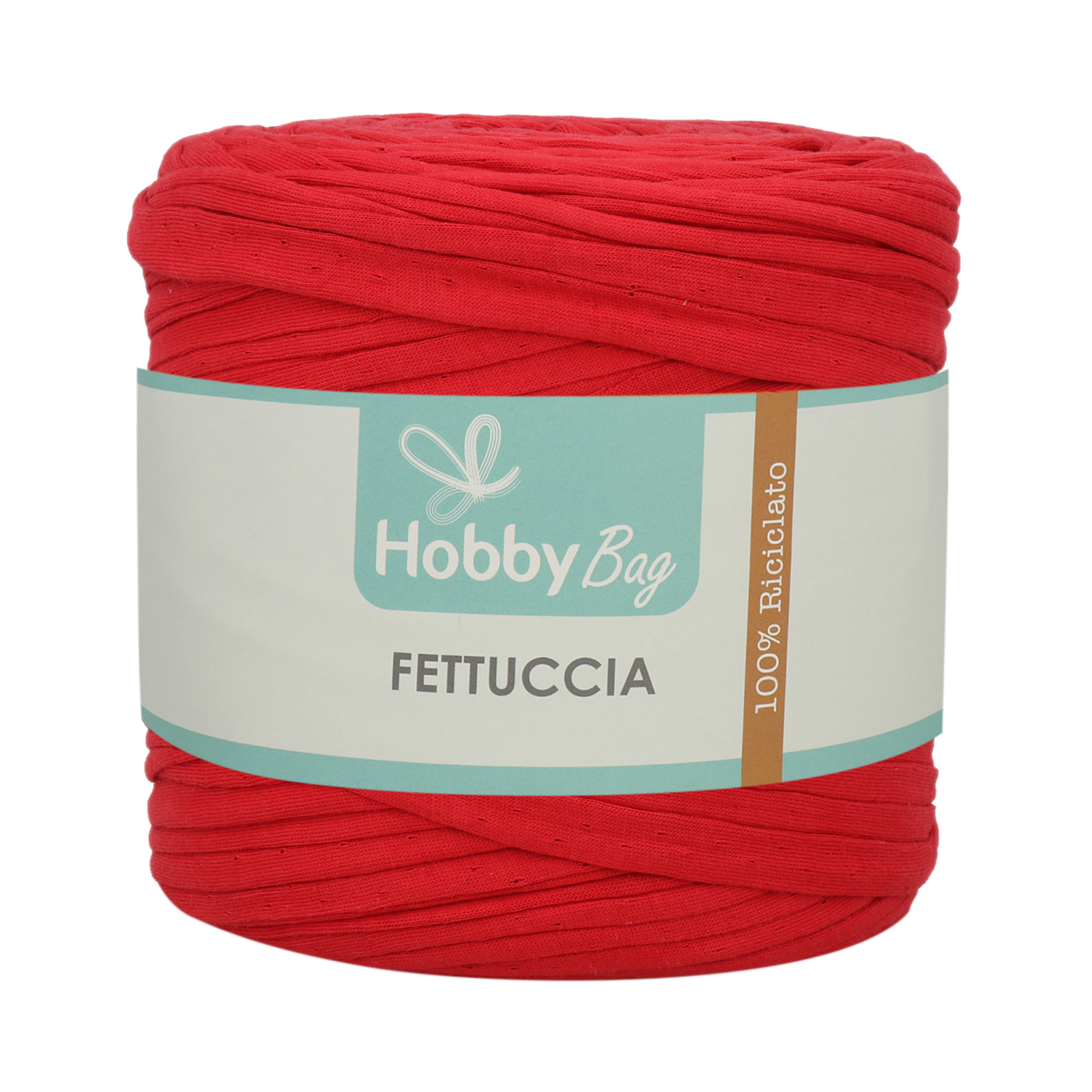 hobbybag t-shirt yarn fettuccia - kardinalsrot - 500-800gr (110-130mt) | 1st