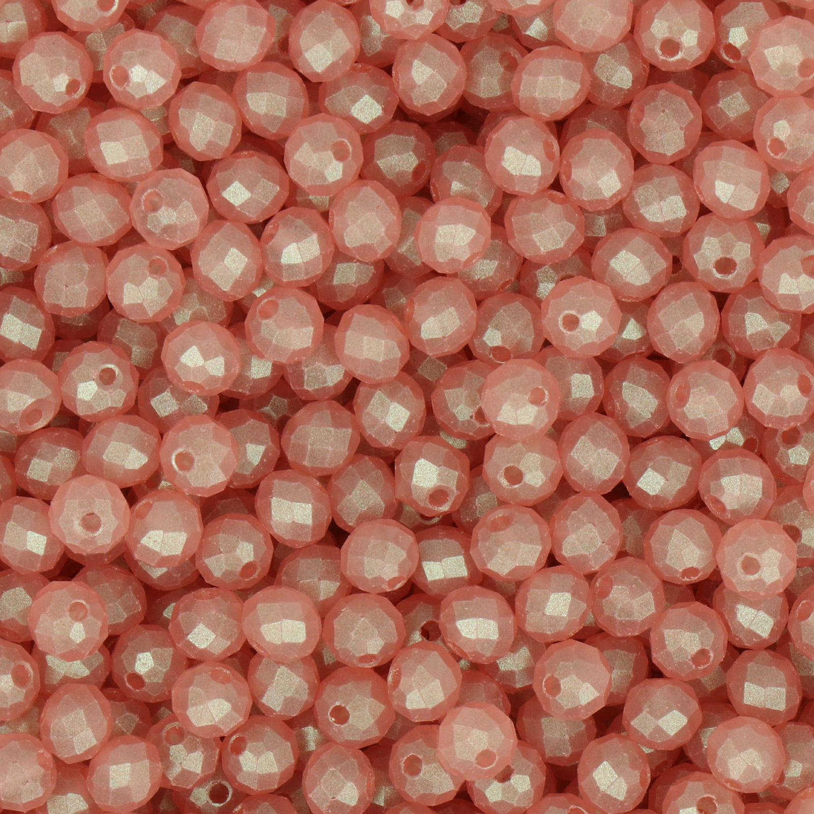 frizzy glasperlen - silk soft karamell - facettiert rund 4mm (ca. 360 stück) | 30gr