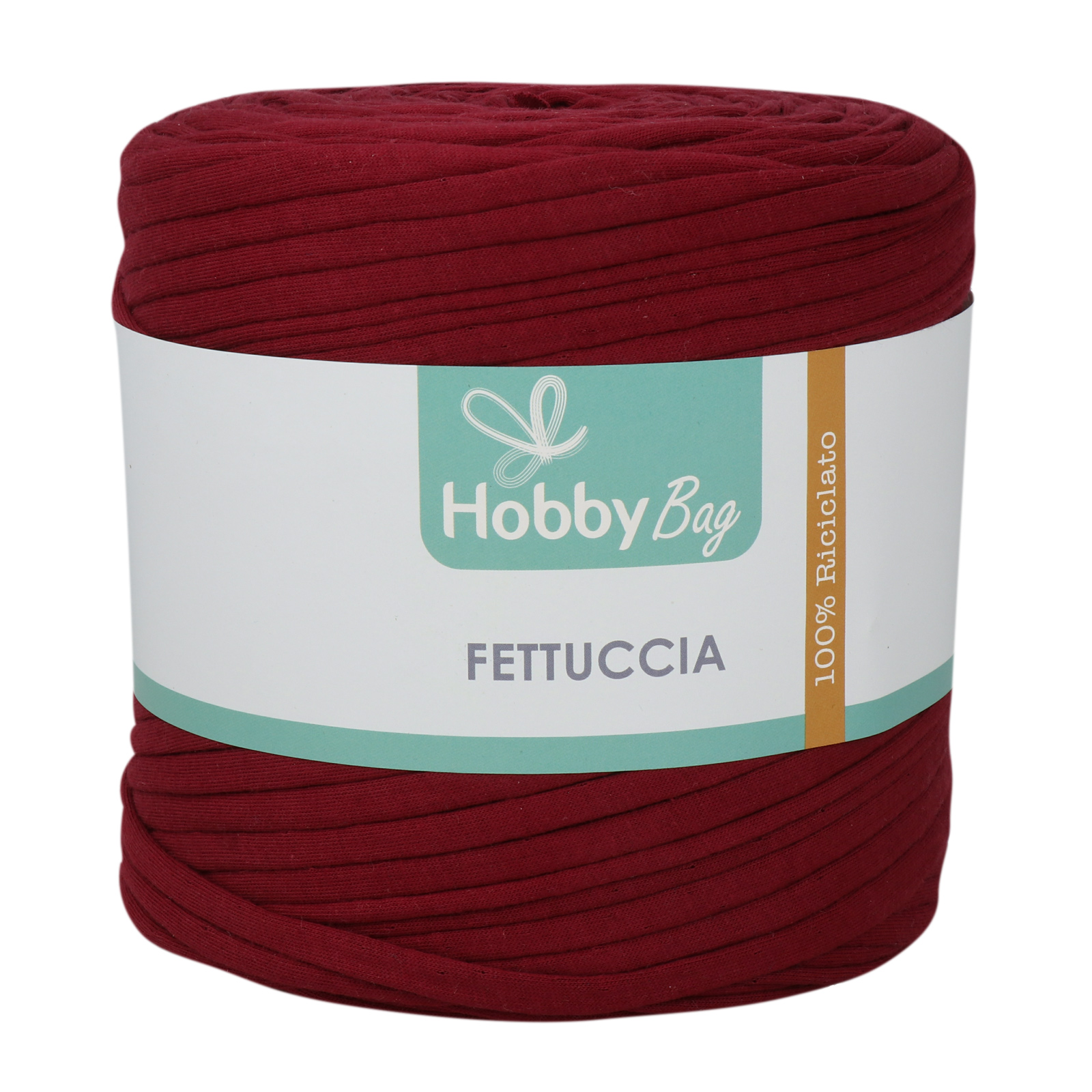 hobbybag t-shirt yarn fettuccia - bacchus rot - 500-800gr (110-130mt) | 1st