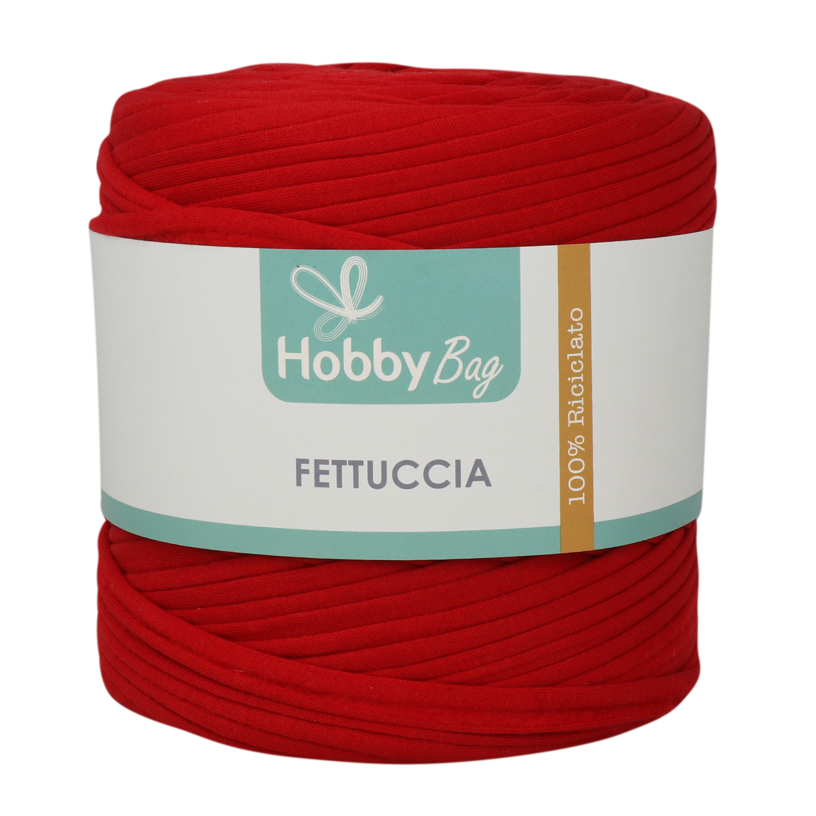 hobbybag t-shirt yarn fettuccia - flammenrot - 500-800gr (110-130mt) | 1st