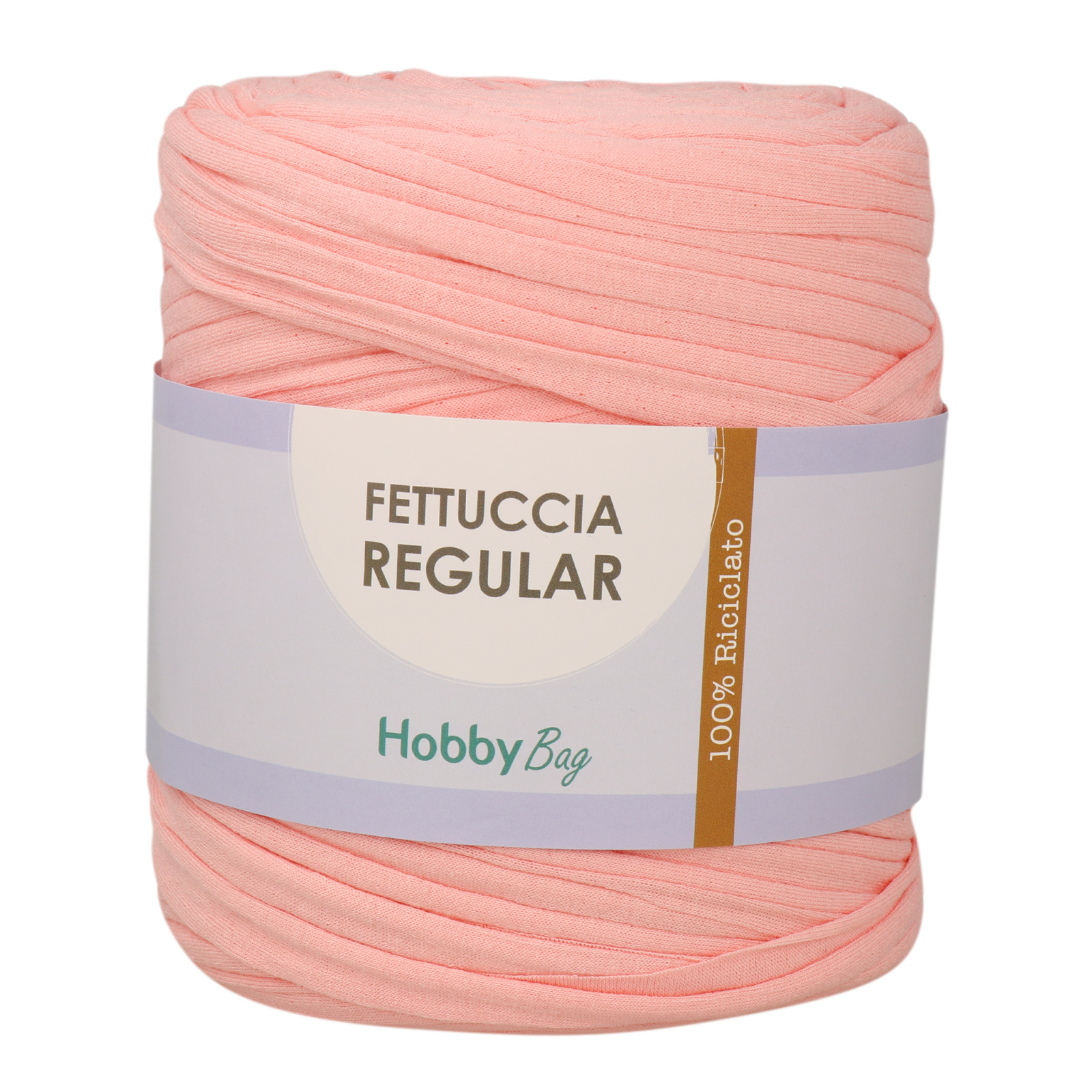 hobbybag t-shirt yarn fettuccia regular - sakura-rosa - 700-900gr ca. (110-130mt) | 1st