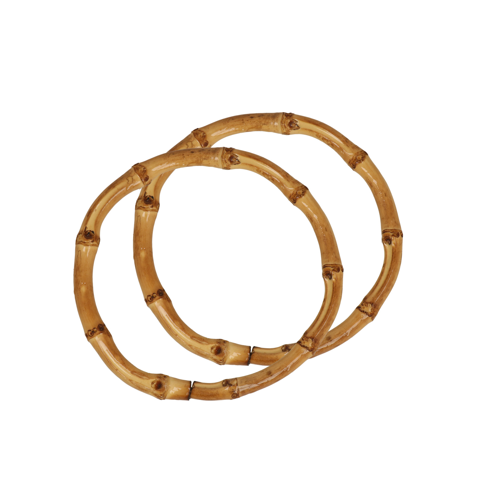 bamboo coffee circle bag handle 12cm | 2pc