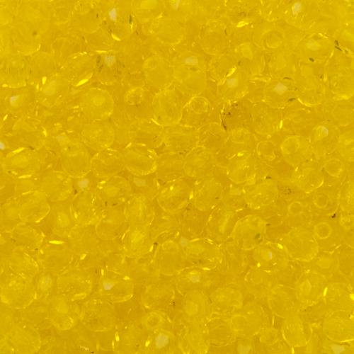 böhmische glasschliffperlen light lemon 3mm | 50st