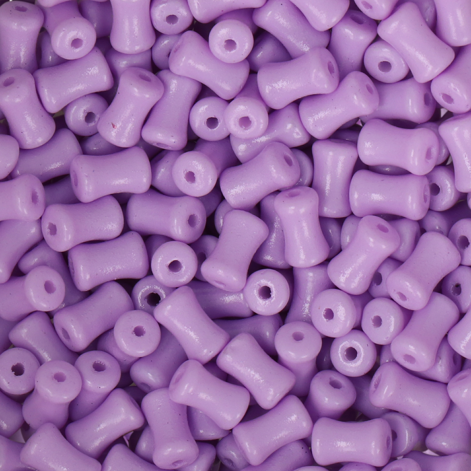 frizzy glass bead - opaque violet - coral stick 6x4mm (250pc aprox.) | 30gr