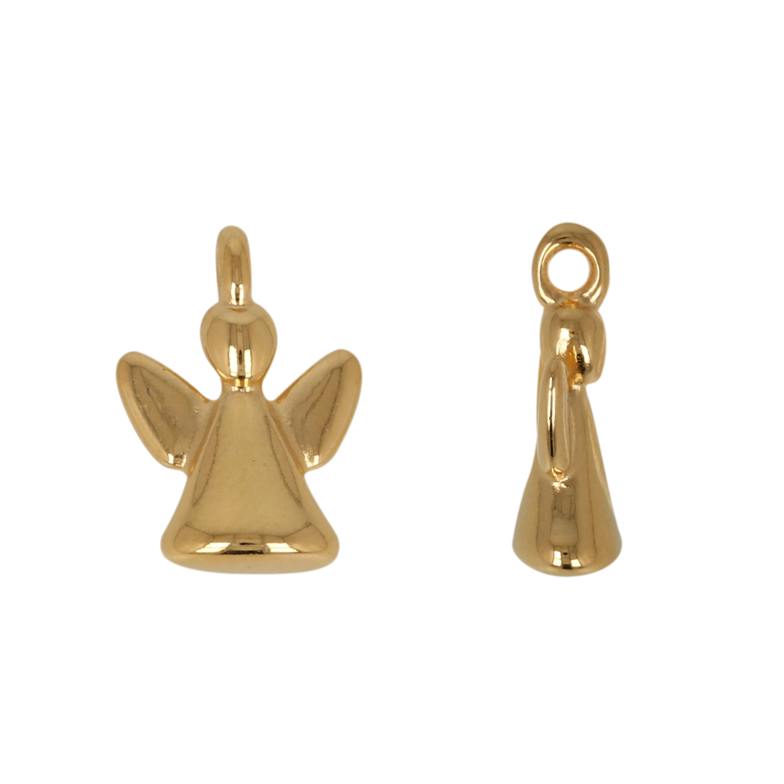 anhänger engel vergoldet 14x10mm | 2st