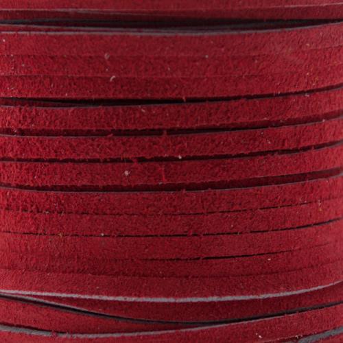 suedineband rot 3x1,5mm | 1mt